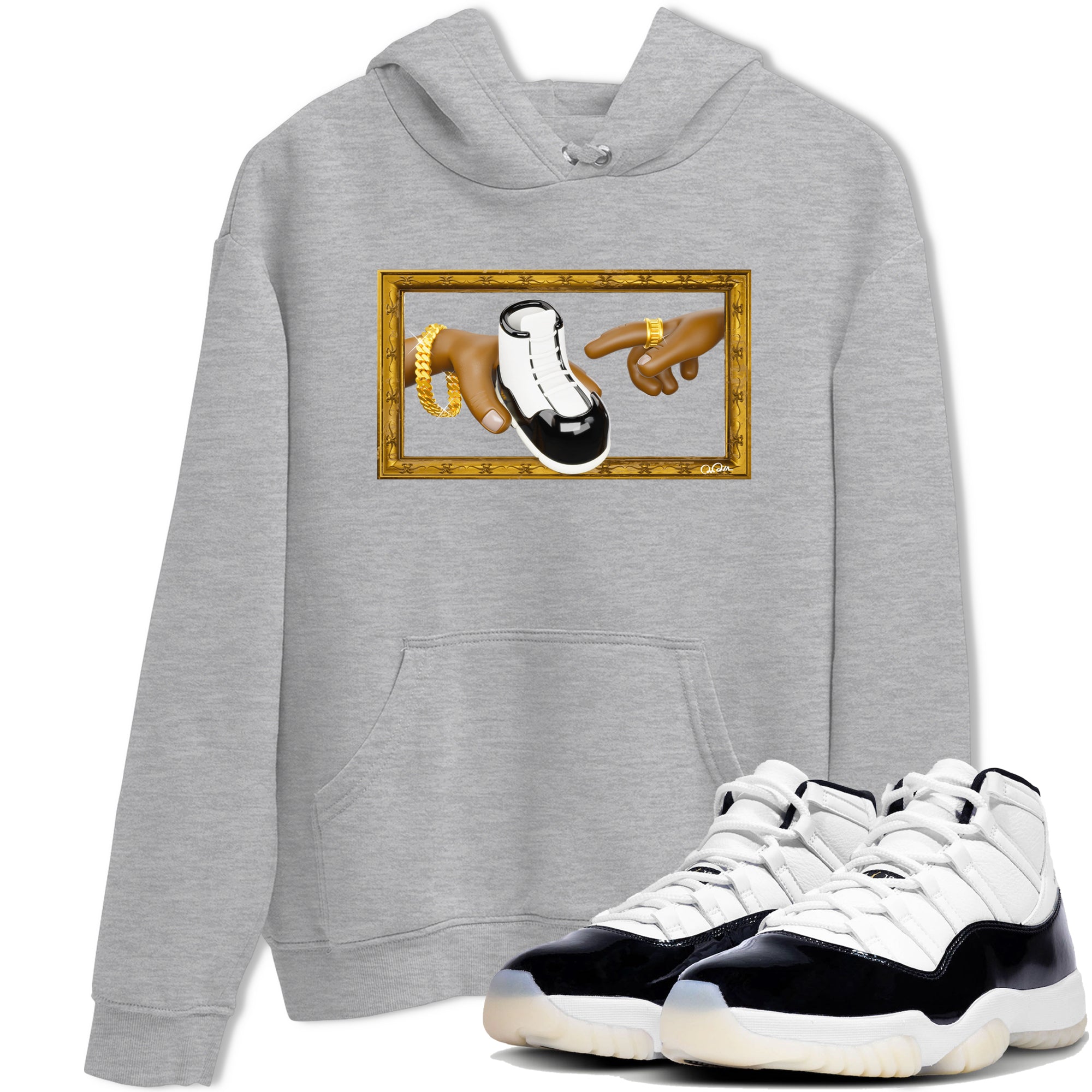 The Creation Of Adam snkmatch Tee - Air Jordan 11 Gratitude