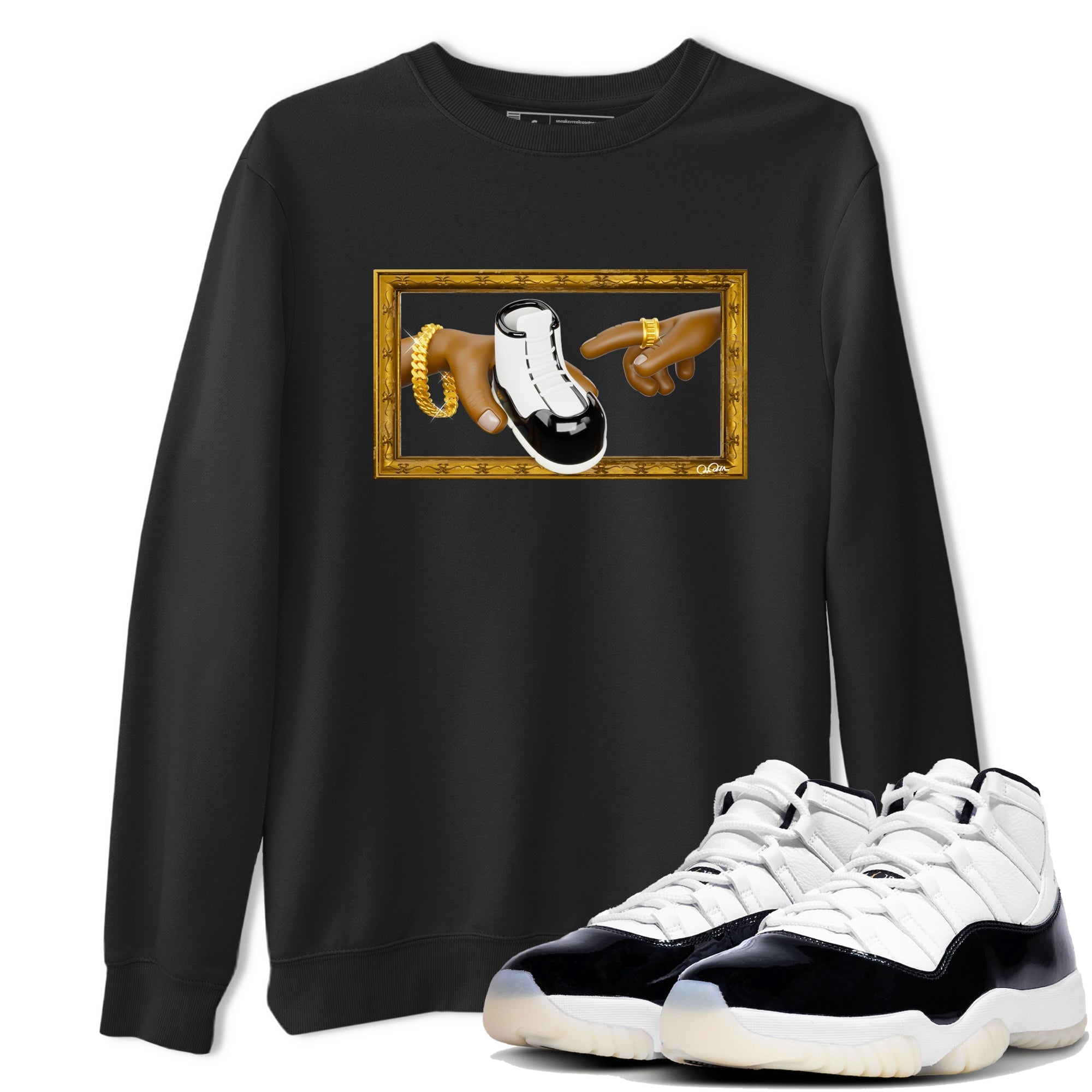 The Creation Of Adam snkmatch Tee - Air Jordan 11 Gratitude