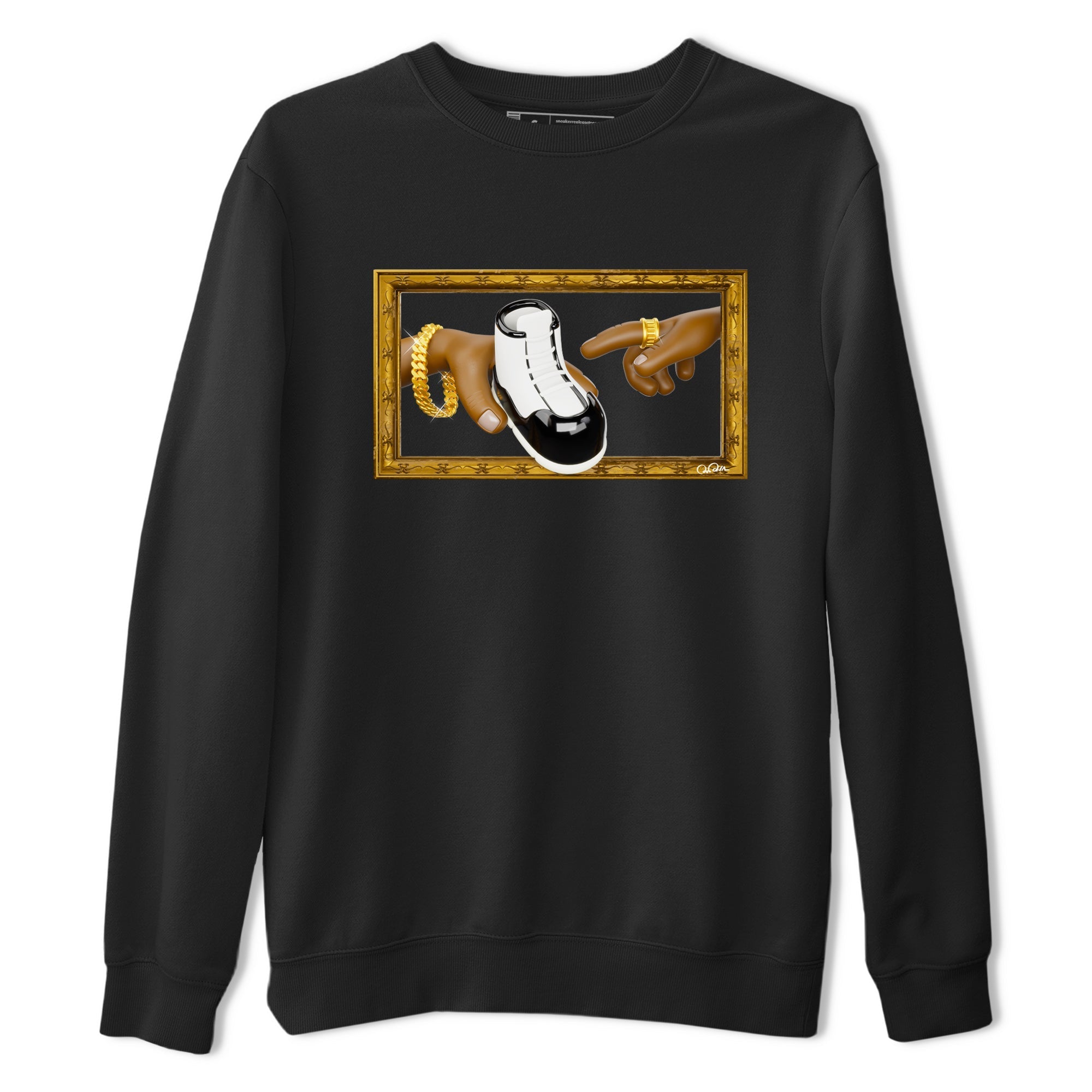 The Creation Of Adam snkmatch Tee - Air Jordan 11 Gratitude