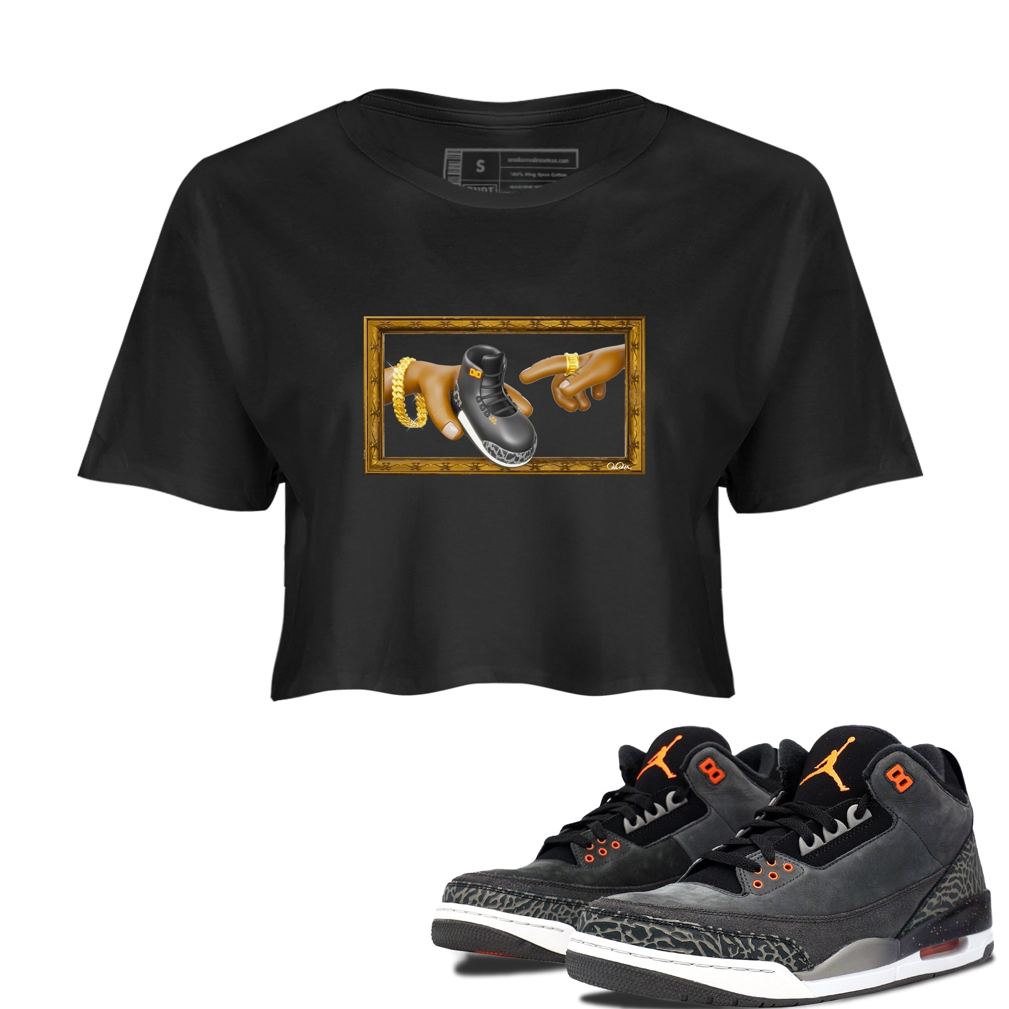 The Creation of Adam snkmatch Women's Top - Air Jordan 3 Fear
