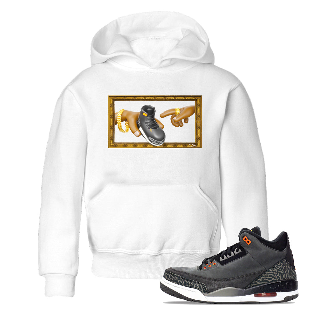The Creation of Adam snkmatch Tee Kids - Air Jordan 3 Fear