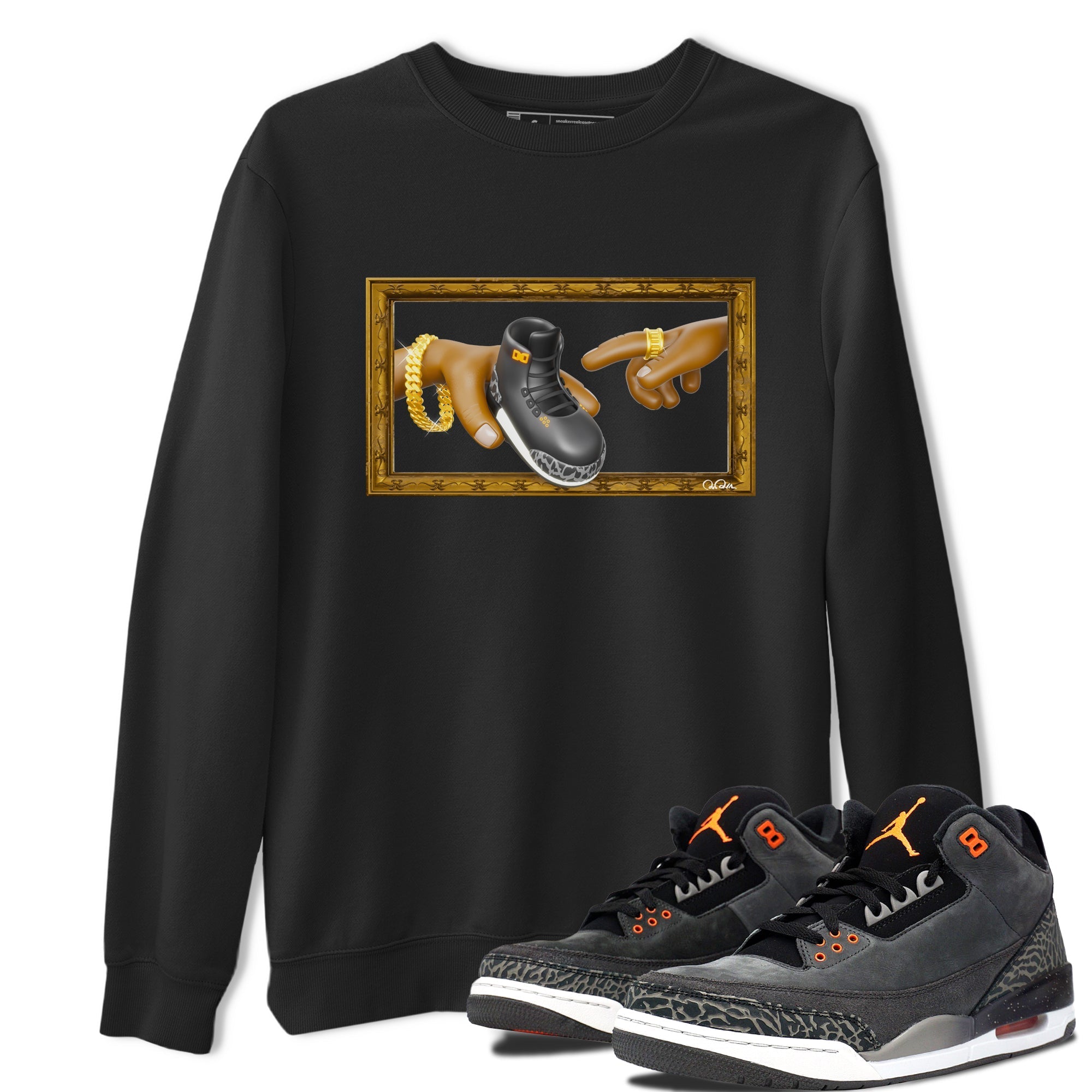 The Creation of Adam snkmatch Tee - Air Jordan 3 Fear