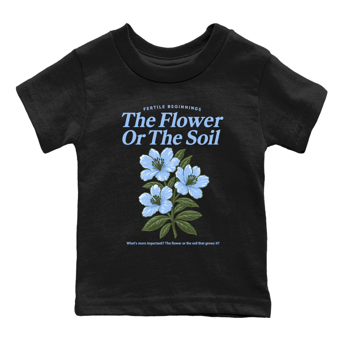 The Flower Or The Soil snkmatch Tees Kids - Air Jordan 4 Forget Me Not
