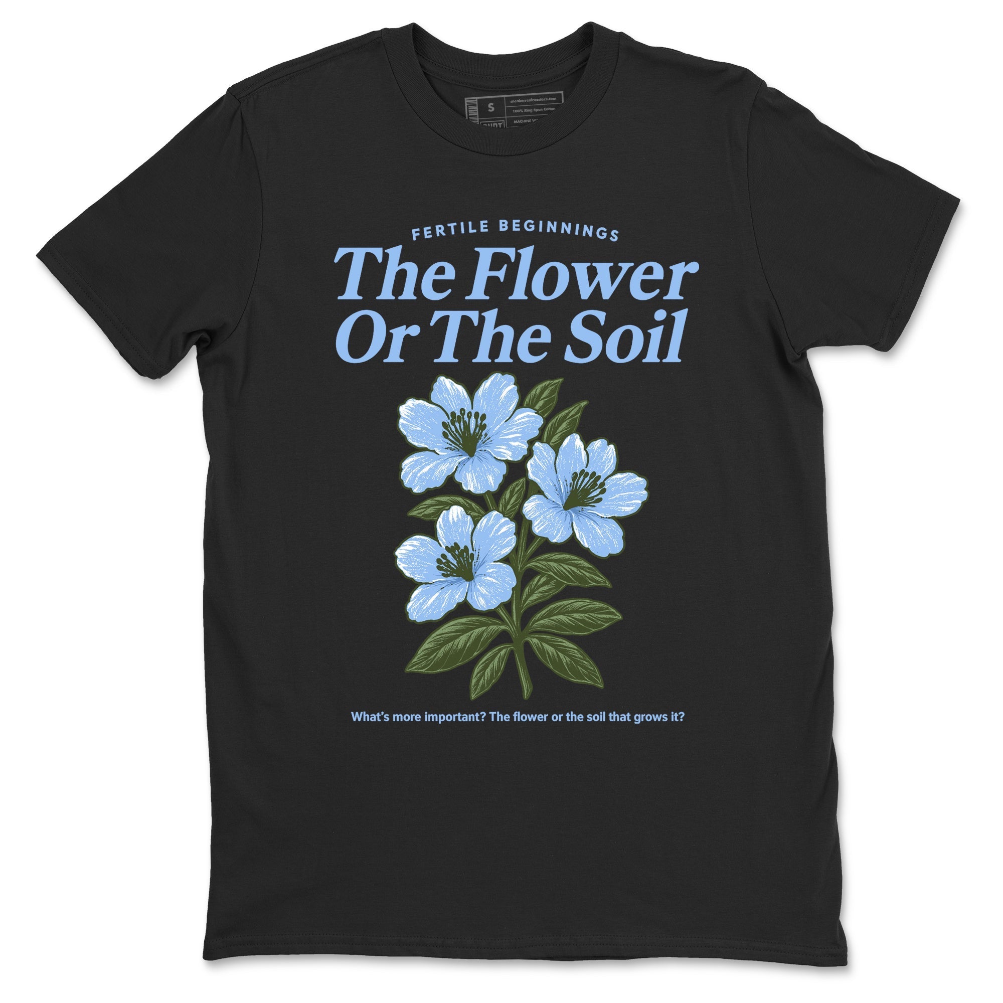 The Flower Or The Soil snkmatch Tees - Air Jordan 4 Forget Me Not