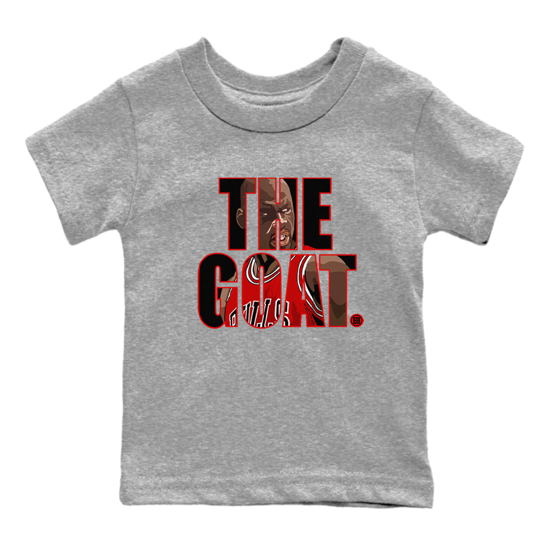 The Goat snkmatch Tees Kids - Air Jordan 1 Black Toe Reimagined