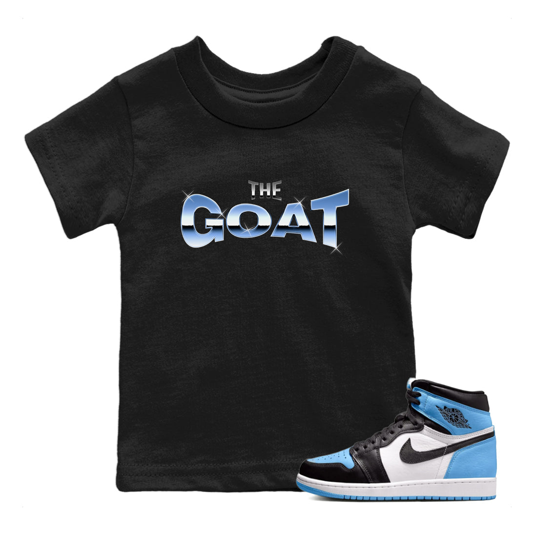 The GOAT Kids Tops - Air Jordan 1 UNC Toe