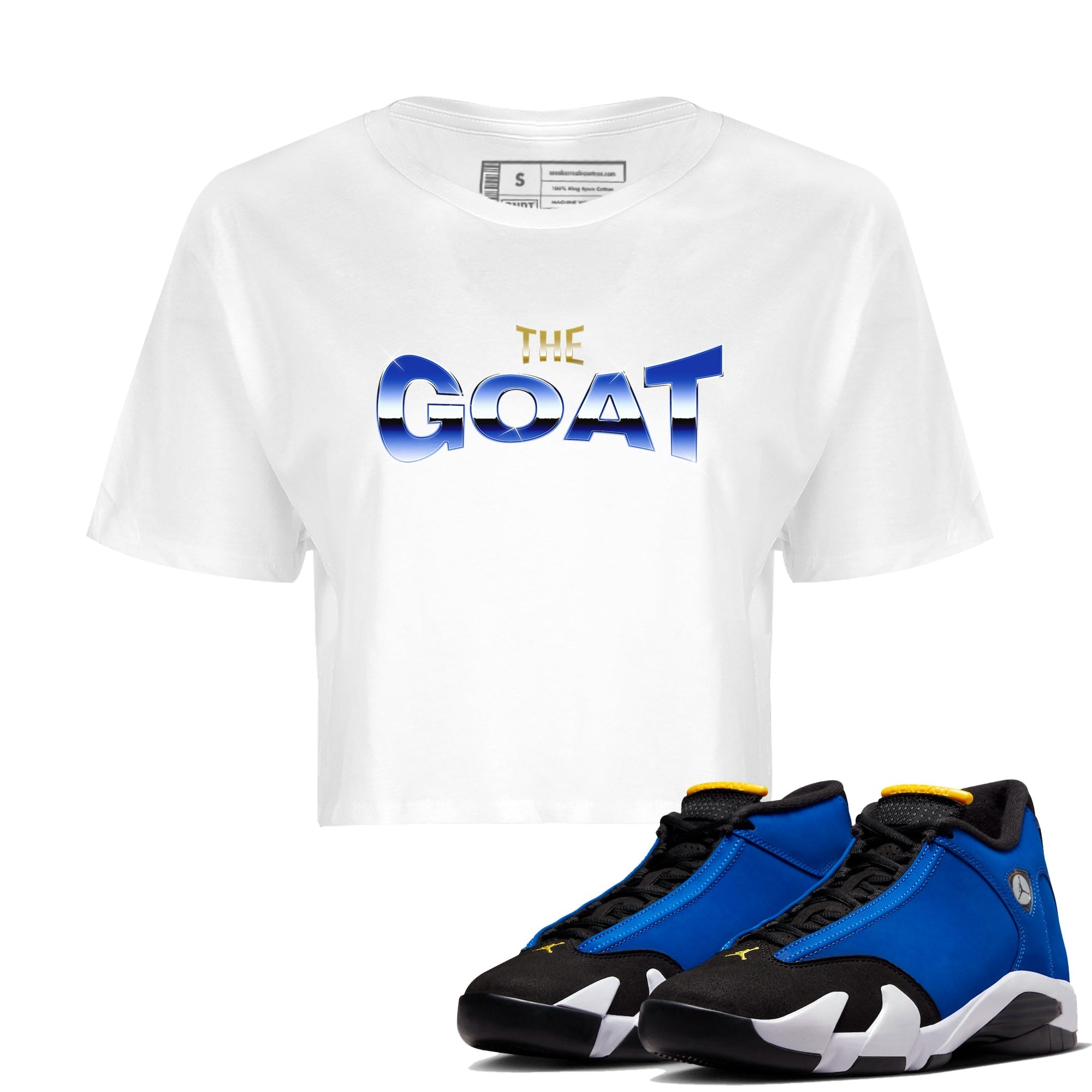 The Goat Women's Tops - Air Jordan 14 Laney
