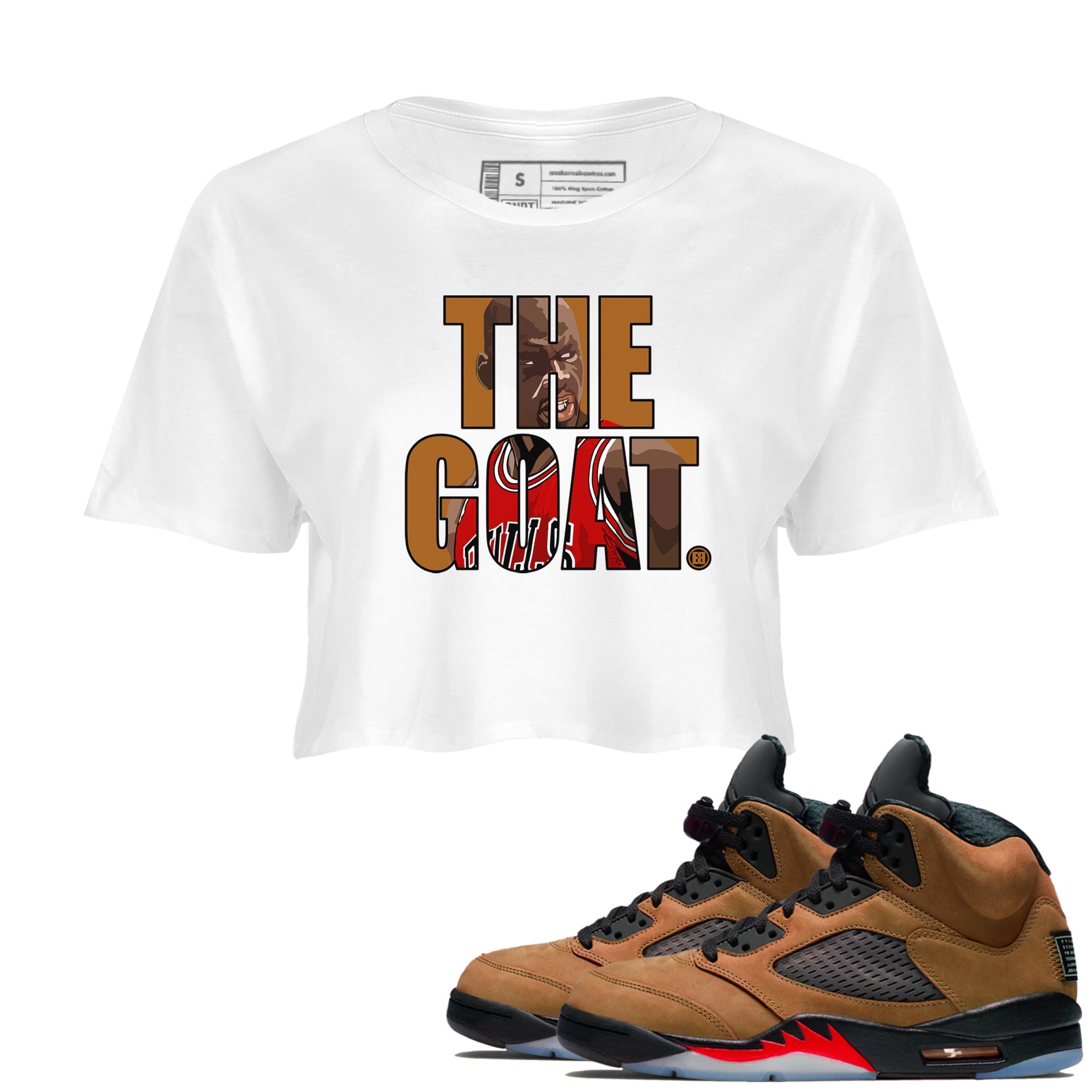 The Goat snkmatch Women's Top - Air Jordan 5 Archaeo Brown