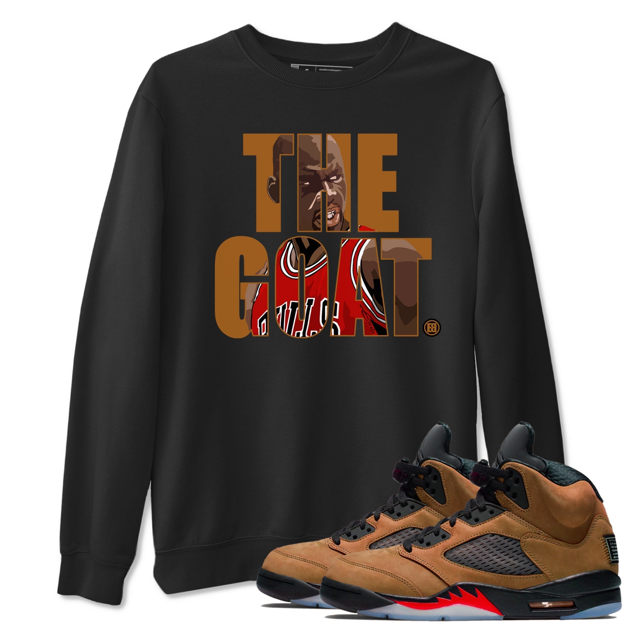 The Goat snkmatch Tees - Air Jordan 5 Archaeo Brown