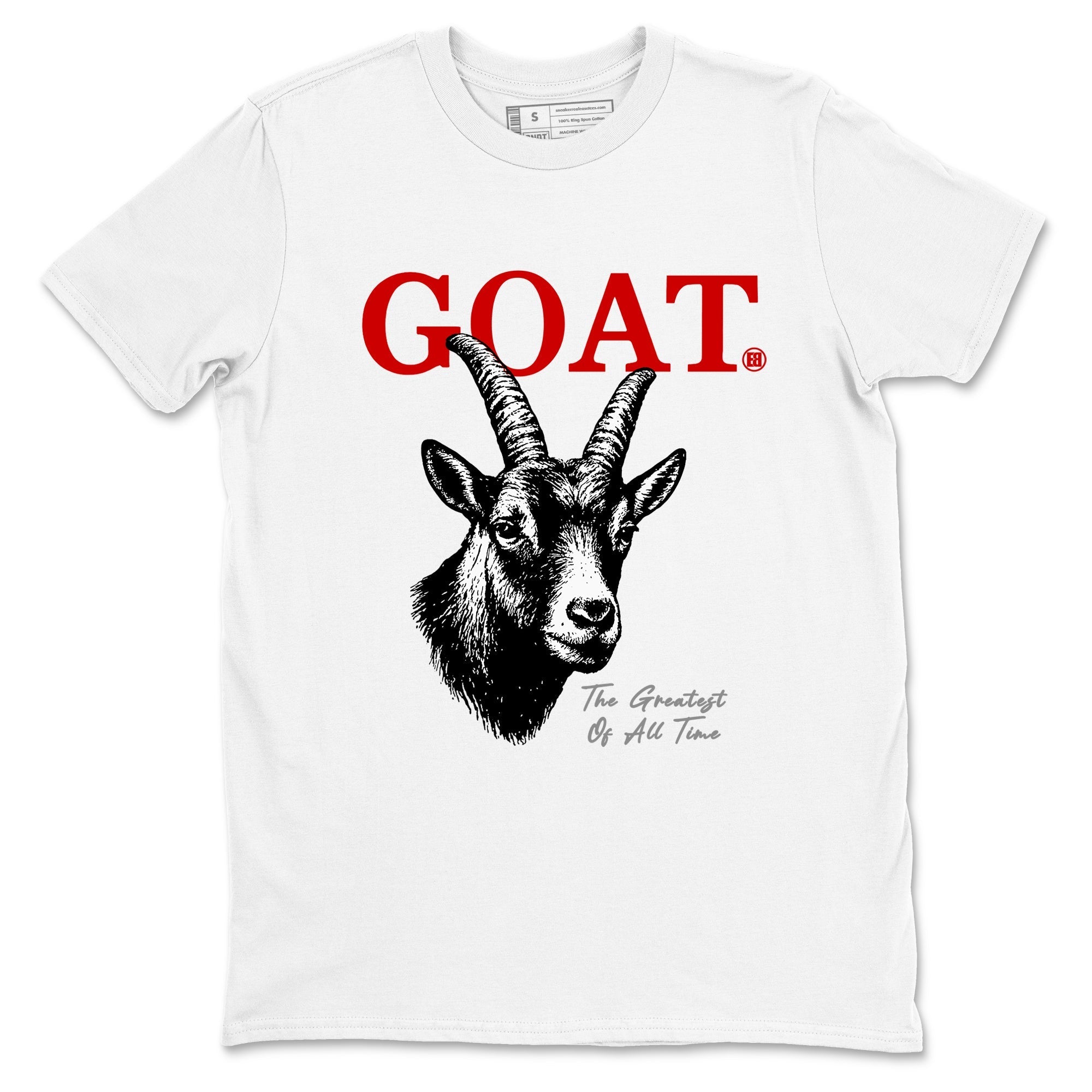 The Greatest Of All Time snkmatch Tees - Air Jordan 4 White Cement