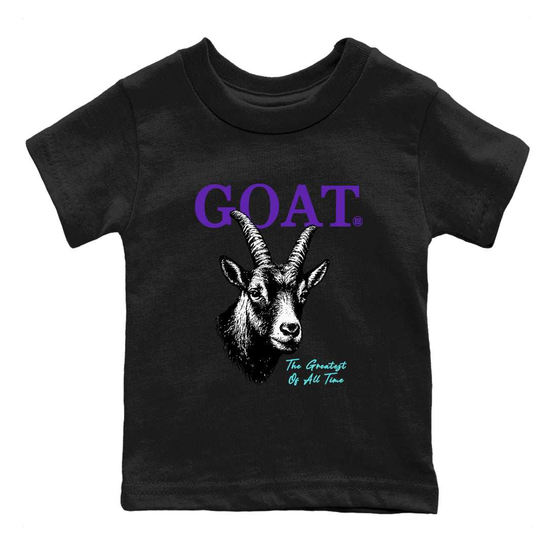 The Greatest Of All Time snkmatch Tees Kids - Air Jordan 5 Grape