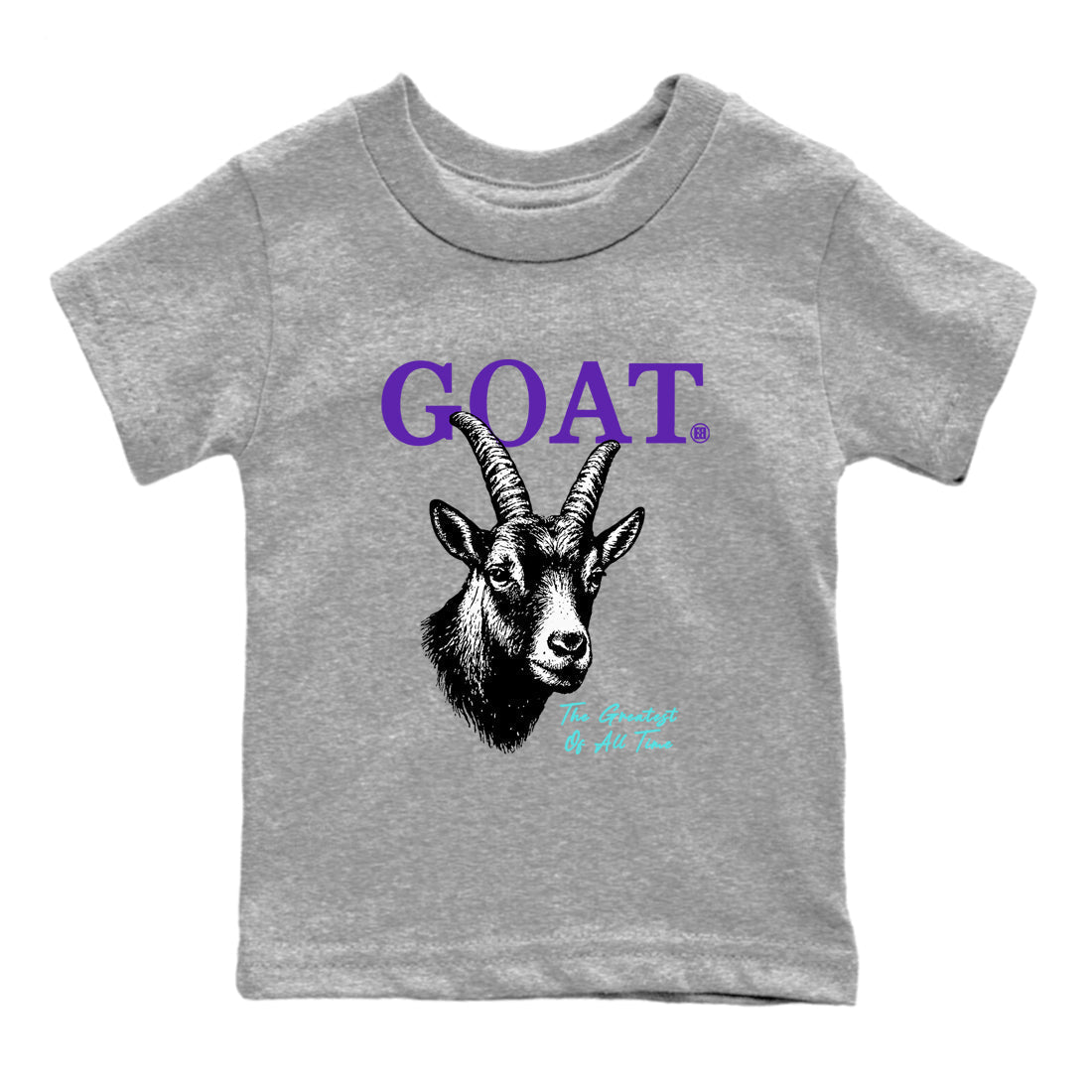 The Greatest Of All Time snkmatch Tees Kids - Air Jordan 5 Grape