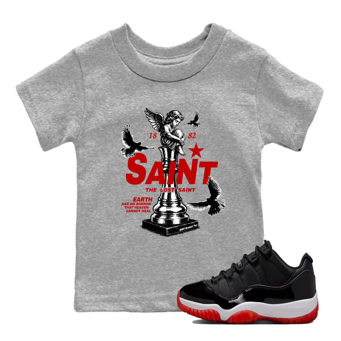 The Lost Saint snkmatch Tees Kids - Air Jordan 11 Bred