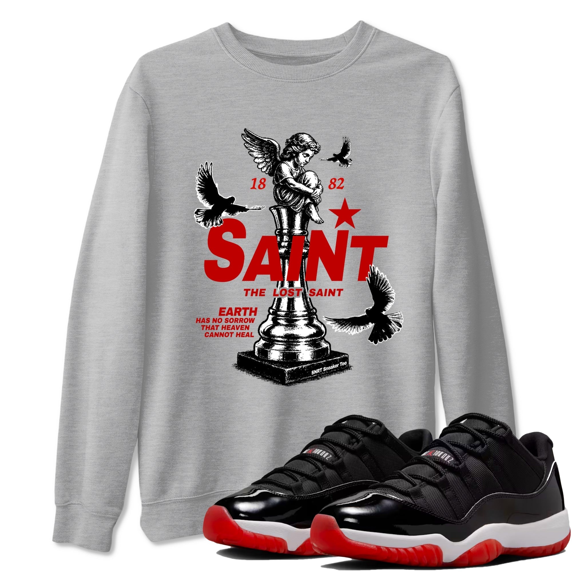 The Lost Saint snkmatch Tees - Air Jordan 11 Bred