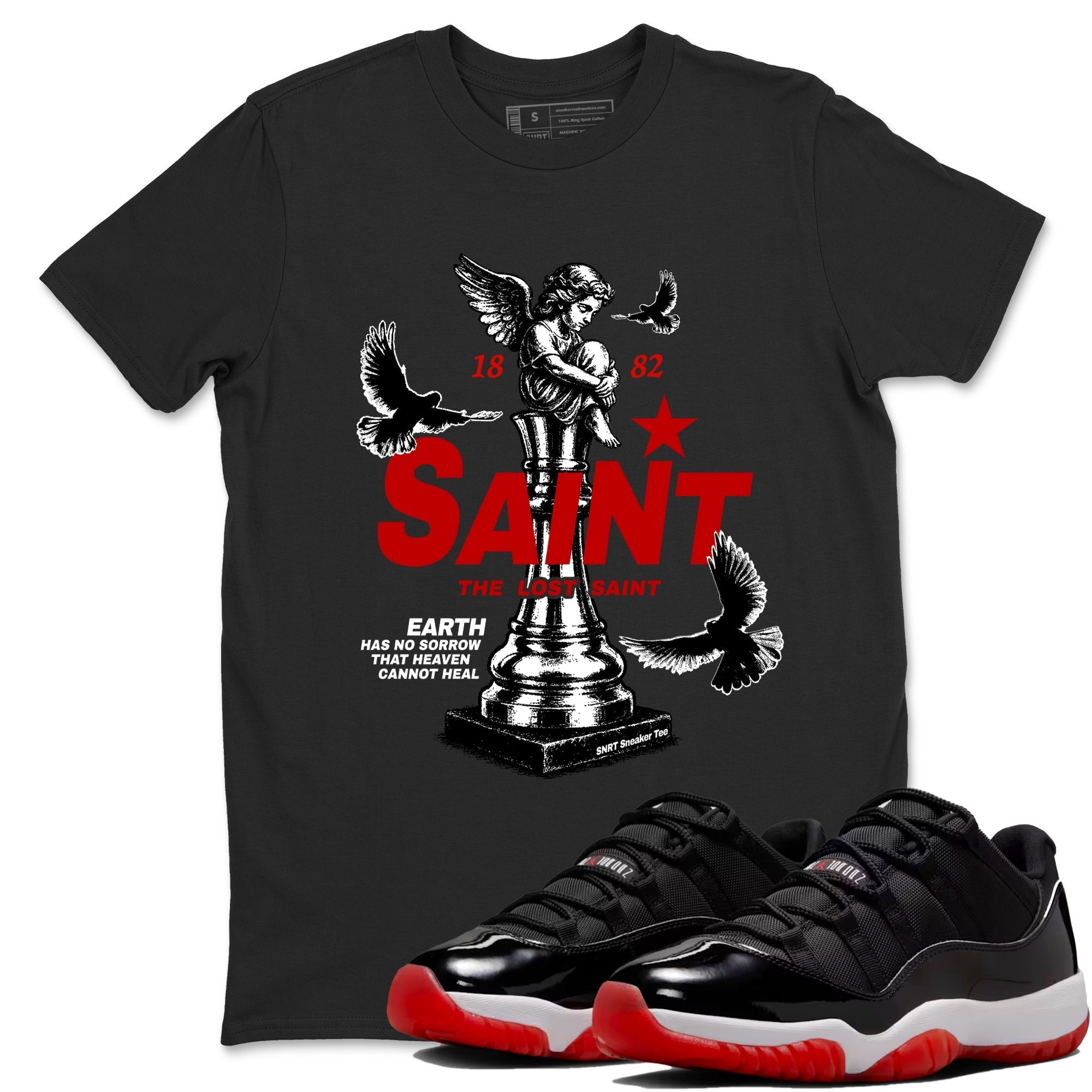 The Lost Saint snkmatch Tees - Air Jordan 11 Bred