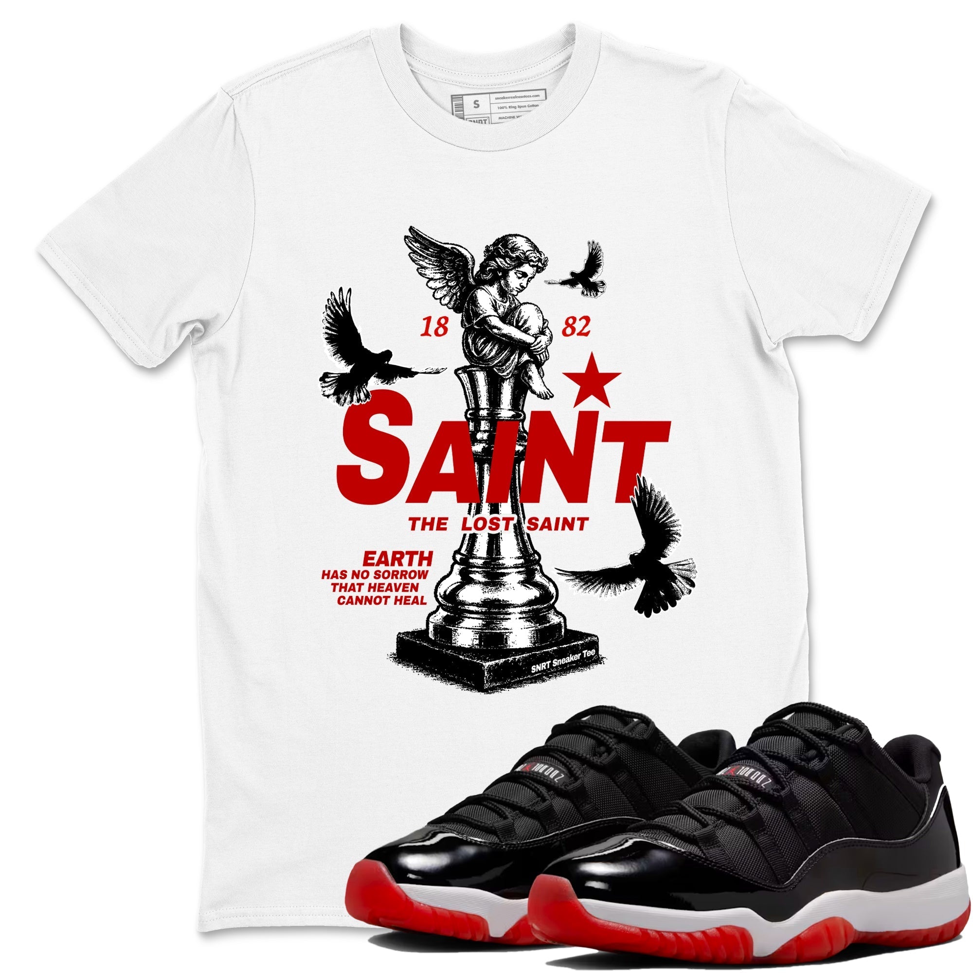 The Lost Saint snkmatch Tees - Air Jordan 11 Bred