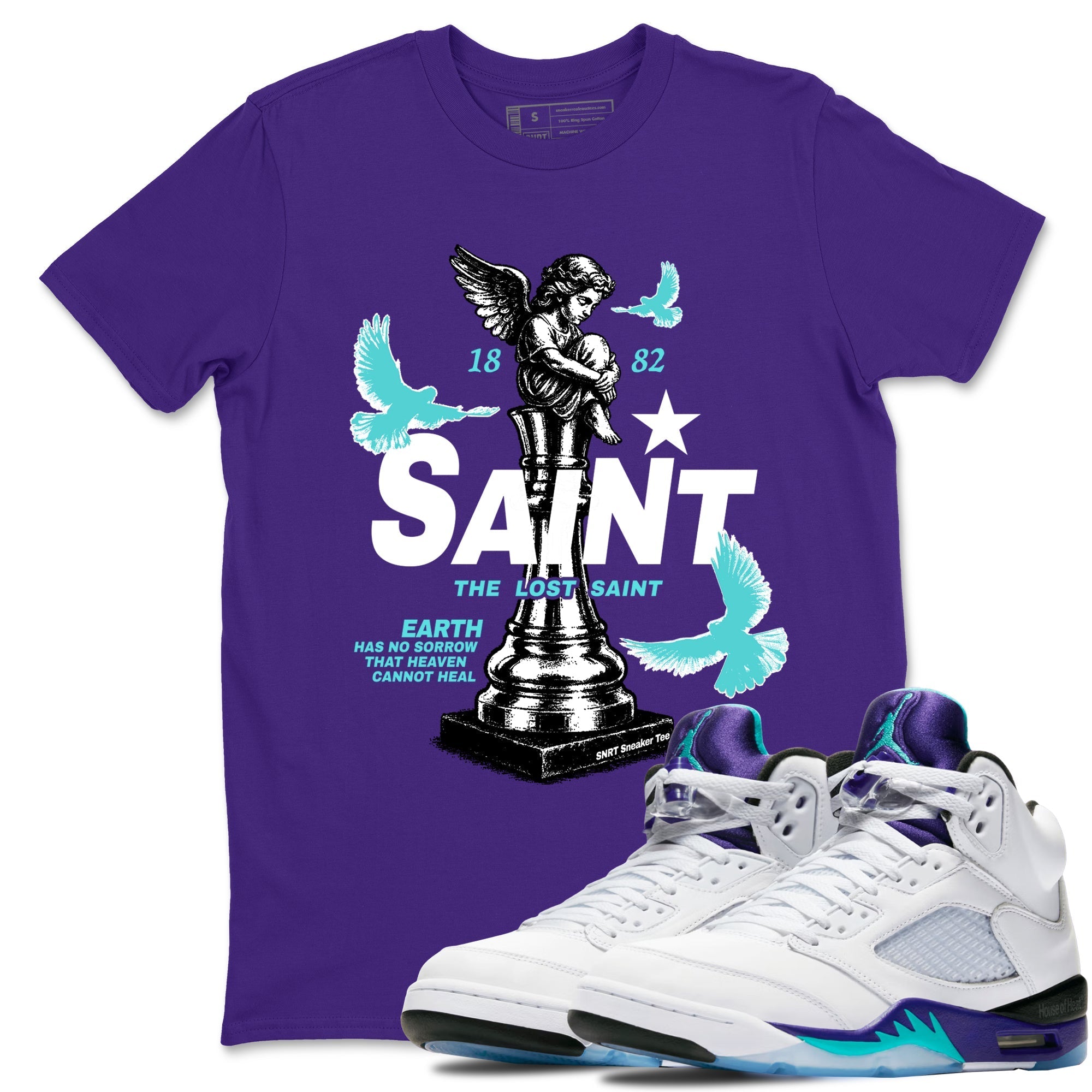 The Lost Saint snkmatch Tees - Air Jordan 5 Grape
