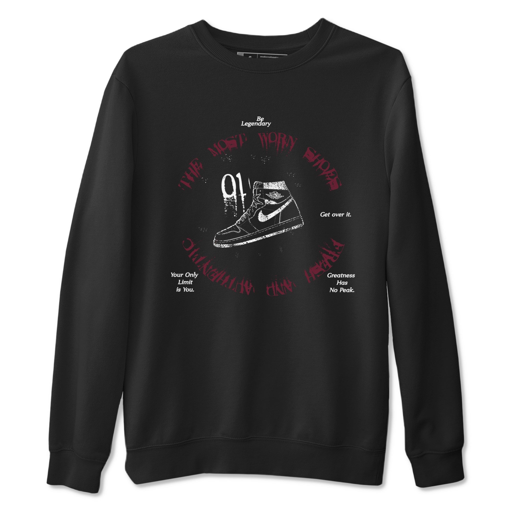 The Most Worn Shoes snkmatch Tees - Air Jordan 1 Metallic Burgundy