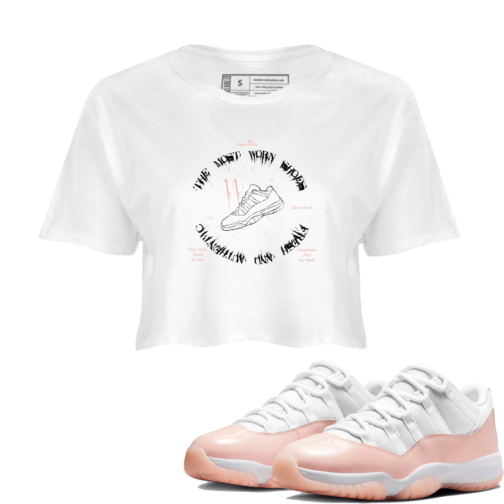 The Most Worn Shoes snkmatch Women's Top - Air Jordan 11 Legend Pink