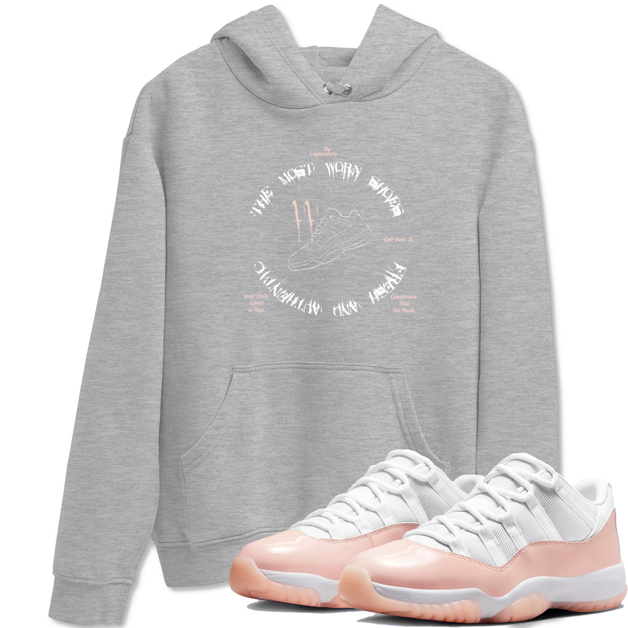 The Most Worn Shoes snkmatch Tees - Air Jordan 11 Legend Pink