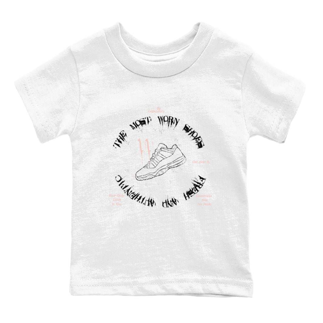 The Most Worn Shoes snkmatch Tees Kids - Air Jordan 11 Legend Pink