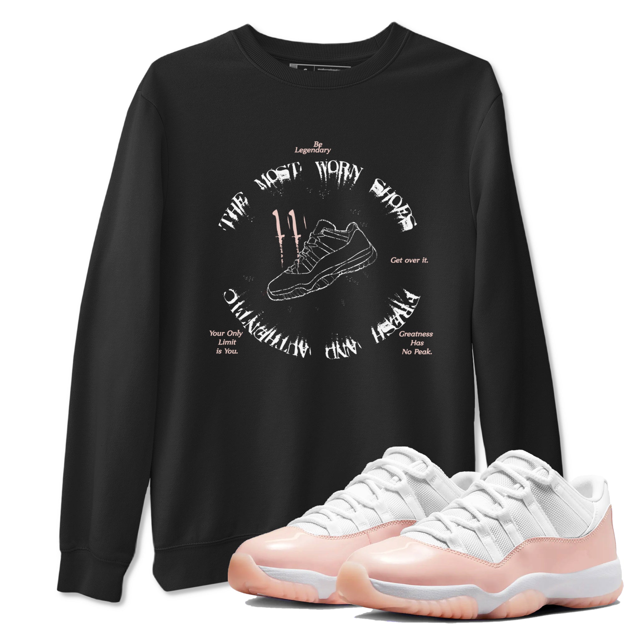 The Most Worn Shoes snkmatch Tees - Air Jordan 11 Legend Pink