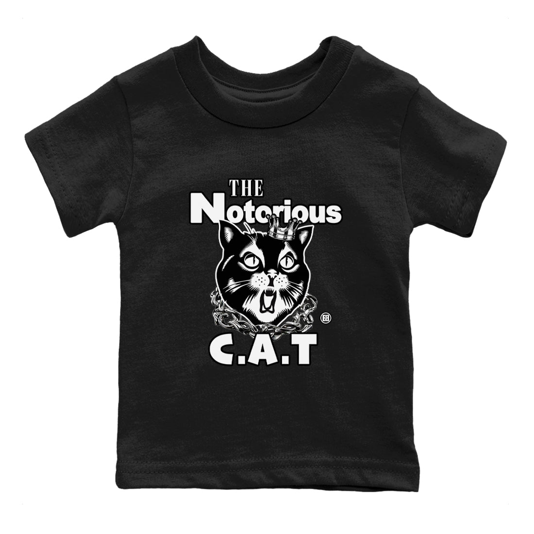 The Notorious Cat snkmatch Tees Kids - Air Jordan 4 White Thunder