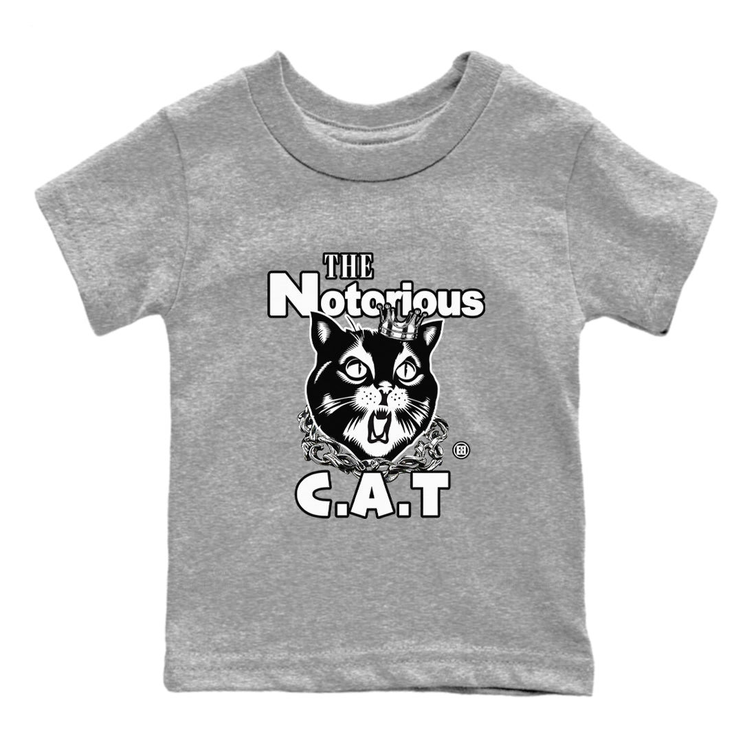 The Notorious Cat snkmatch Tees Kids - Air Jordan 4 White Thunder
