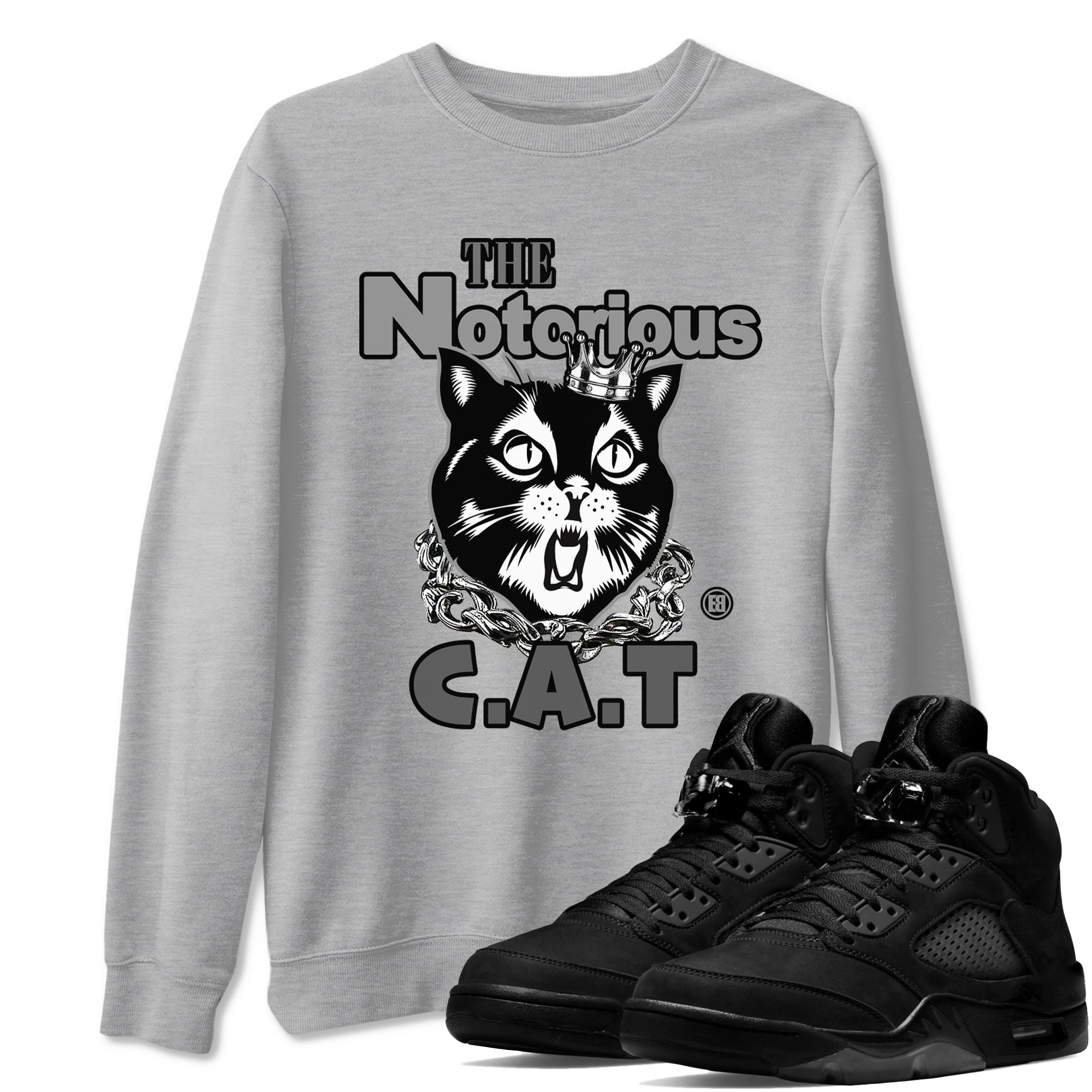 The Notorious Cat snkmatch Tees - Air Jordan 5 Black Cat