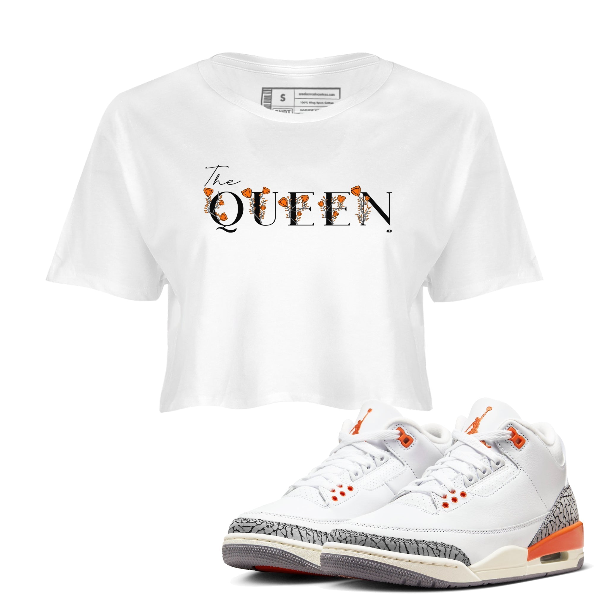 The Queen snkmatch Women's Top - Air Jordan 3 Georgia Peach