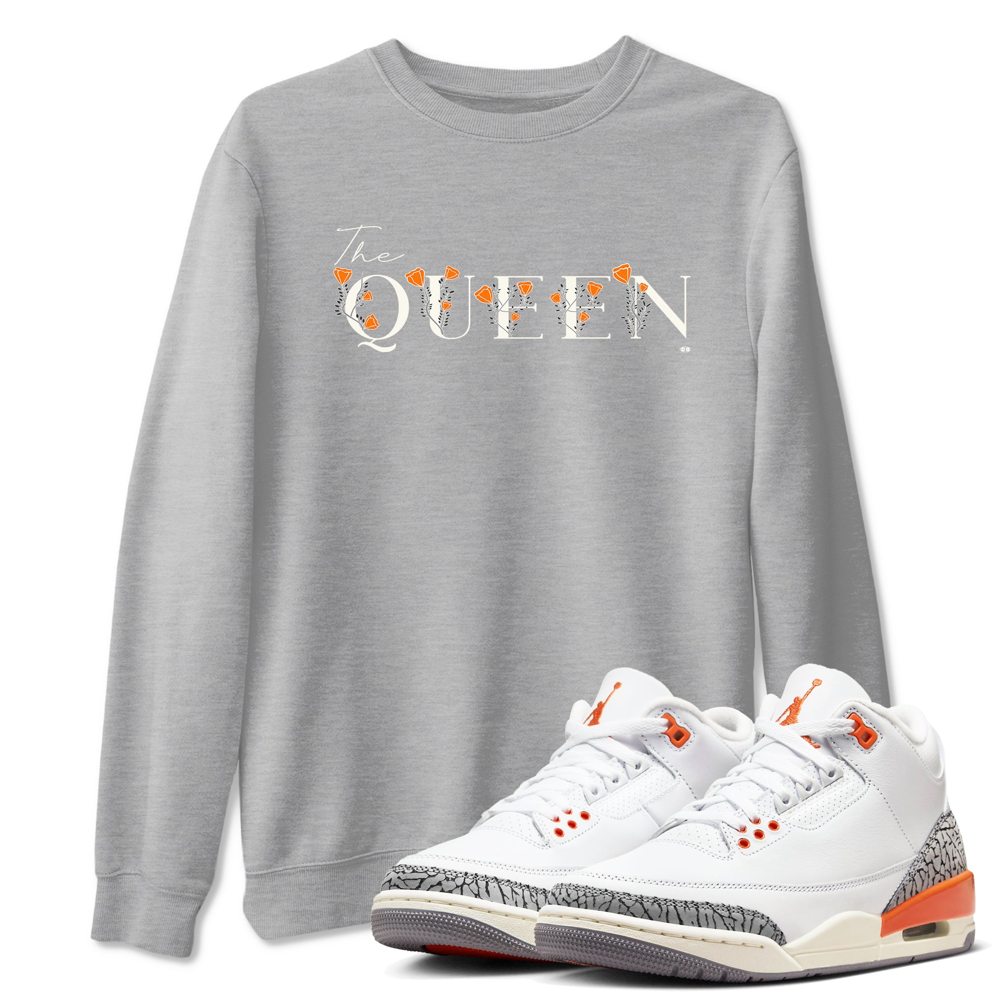 The Queen snkmatch Tees - Air Jordan 3 Georgia Peach