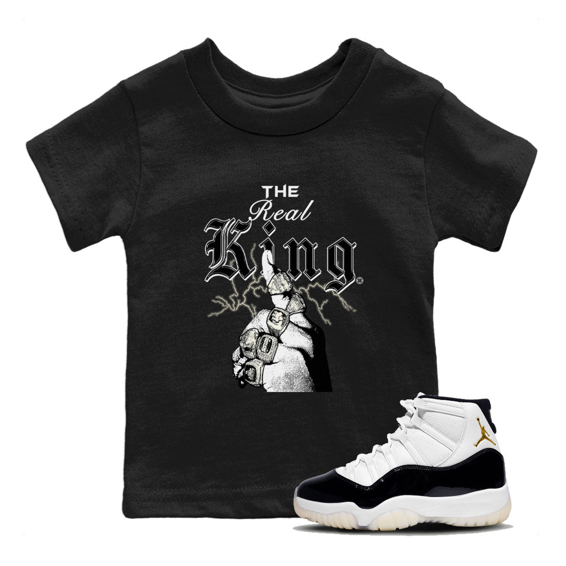 The Real King snkmatch Tee Kids - Air Jordan 11 Gratitude