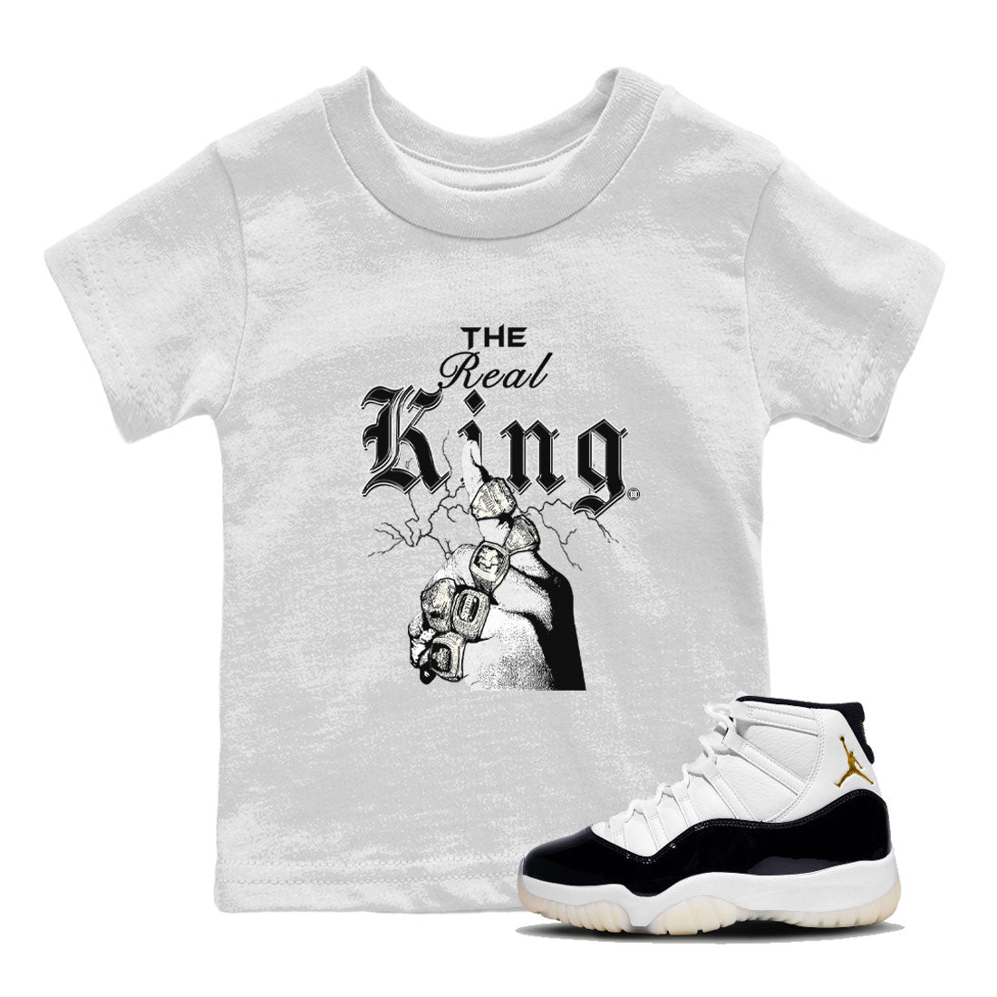 The Real King snkmatch Tee Kids - Air Jordan 11 Gratitude