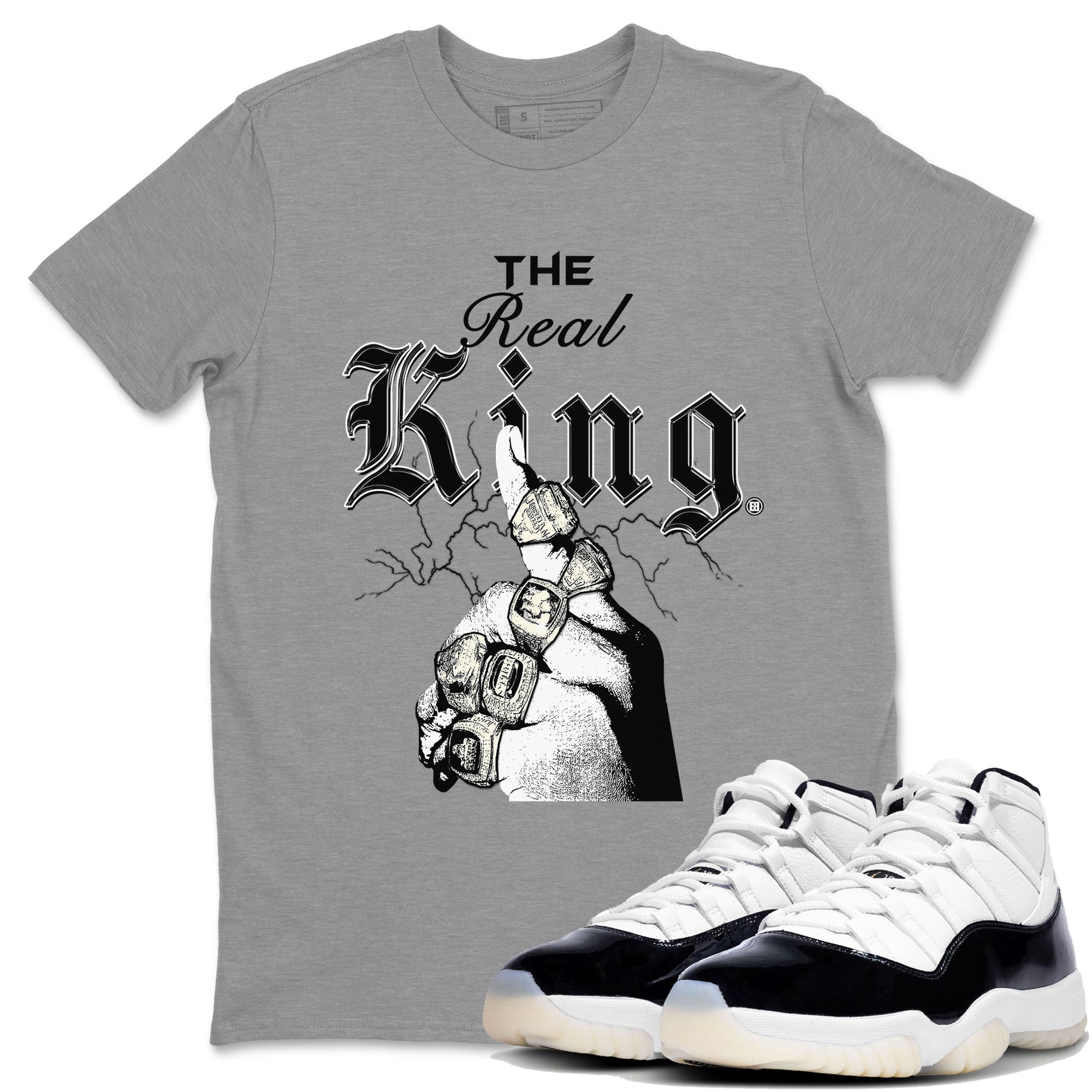 The Real King snkmatch Tee - Air Jordan 11 Gratitude