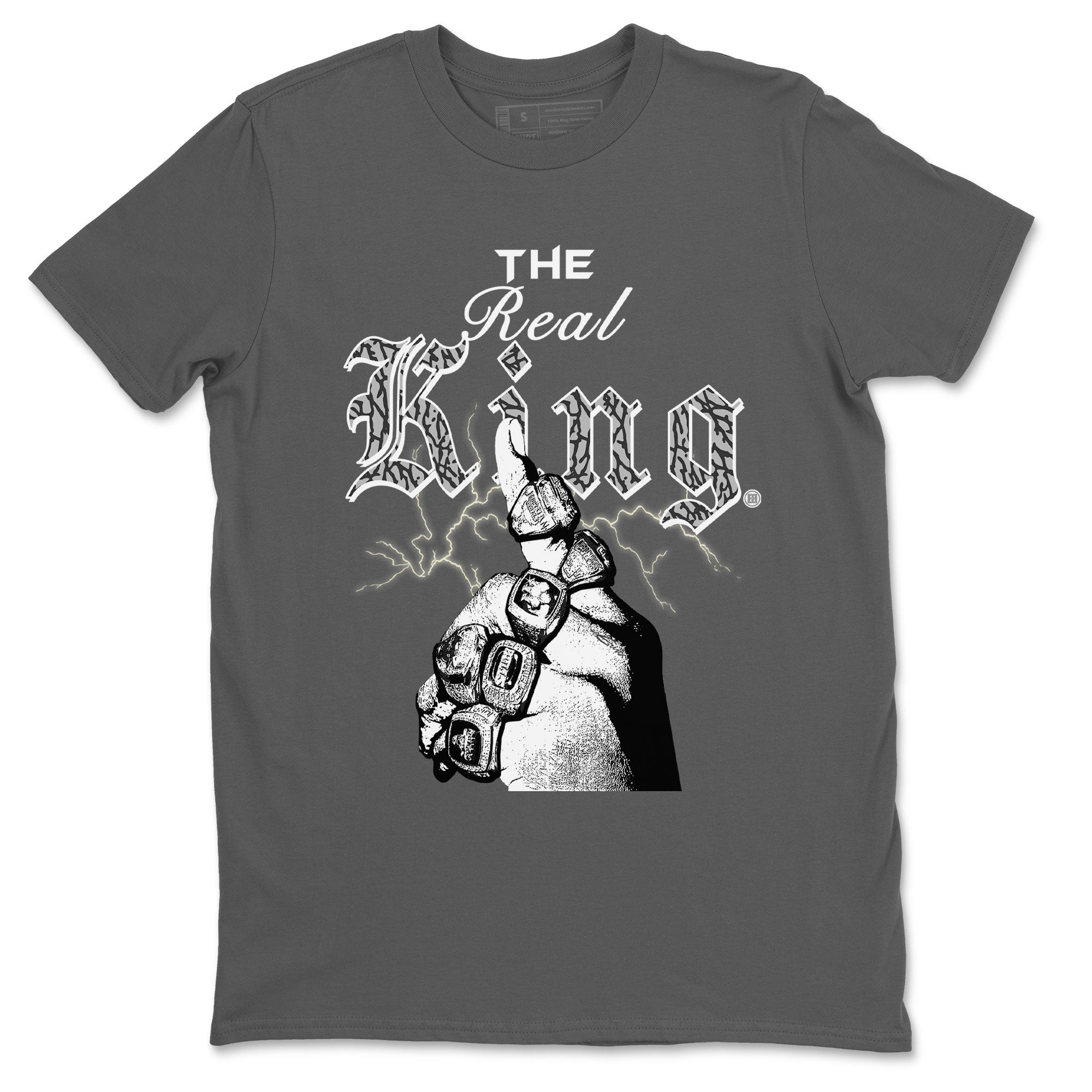 The Real King snkmatch Tee - Air Jordan 3 Off Noir