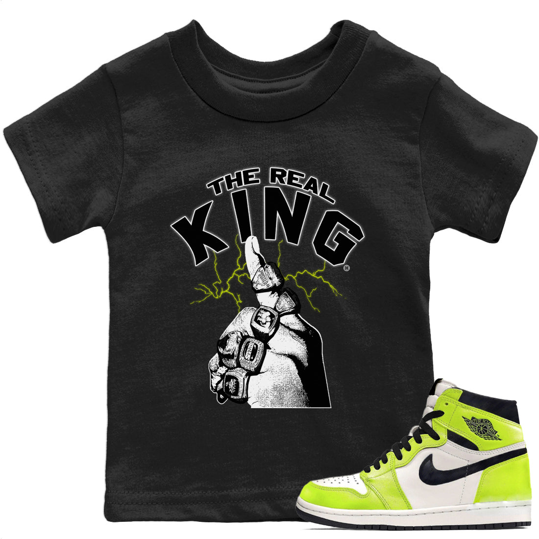 The Real King Kids Tops - Air Jordan 1 Visionaire