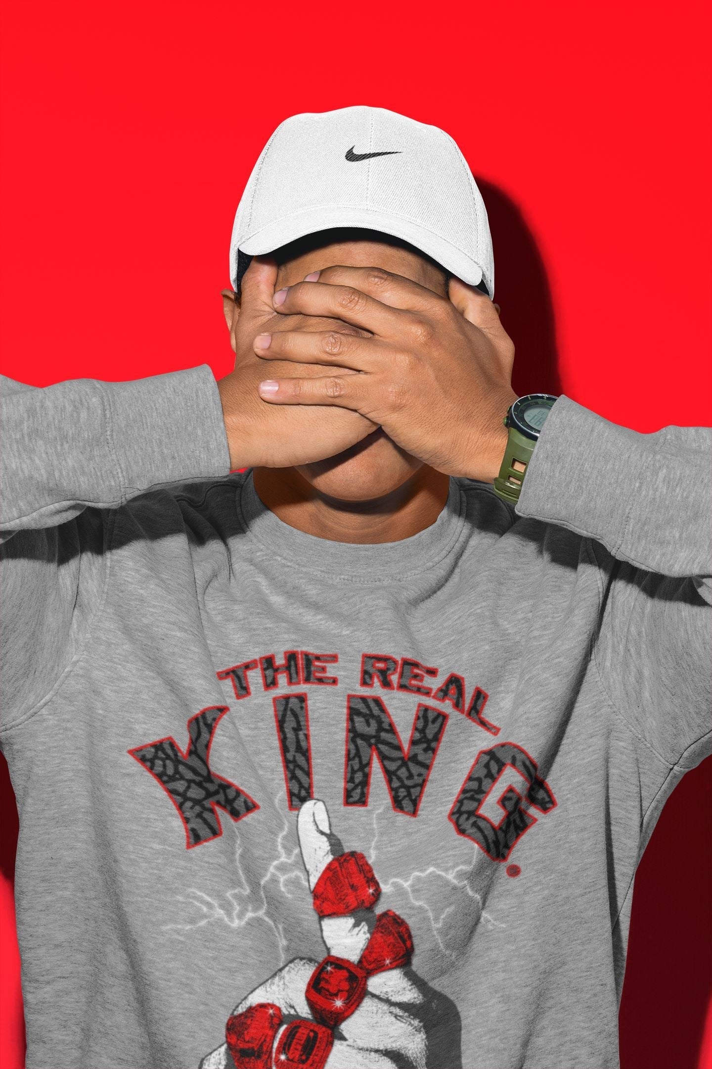 The Real King Unisex Tops - Air Jordan 3 Fire Red