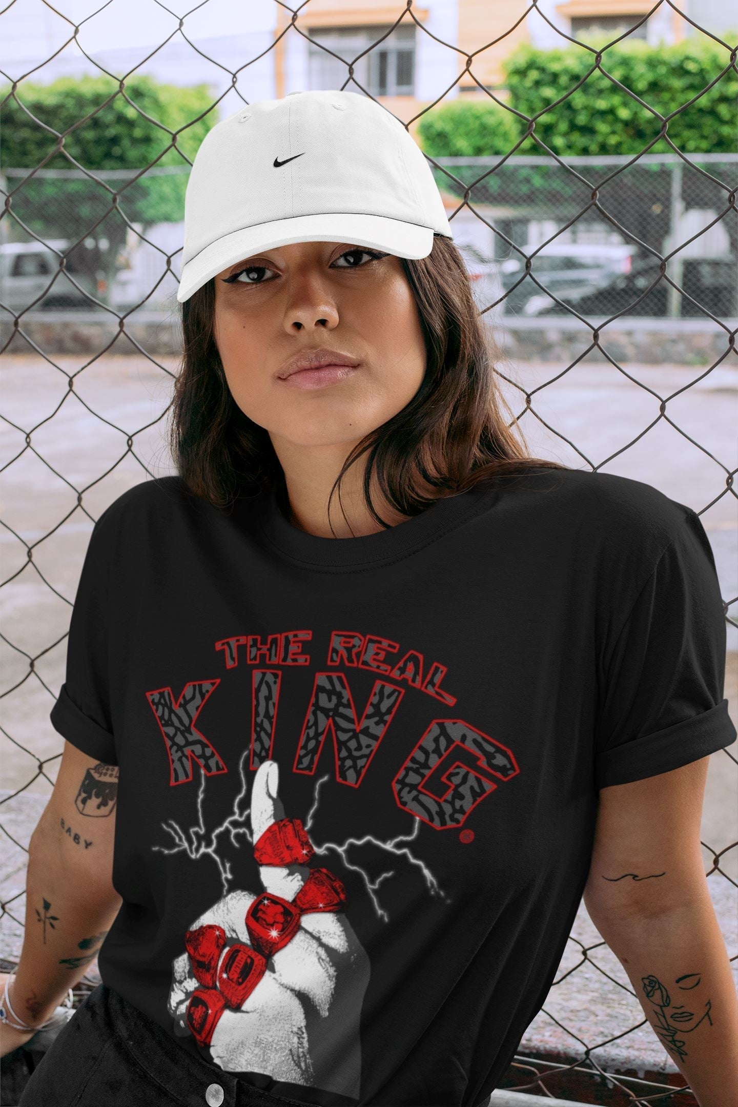 The Real King Unisex Tops - Air Jordan 3 Fire Red