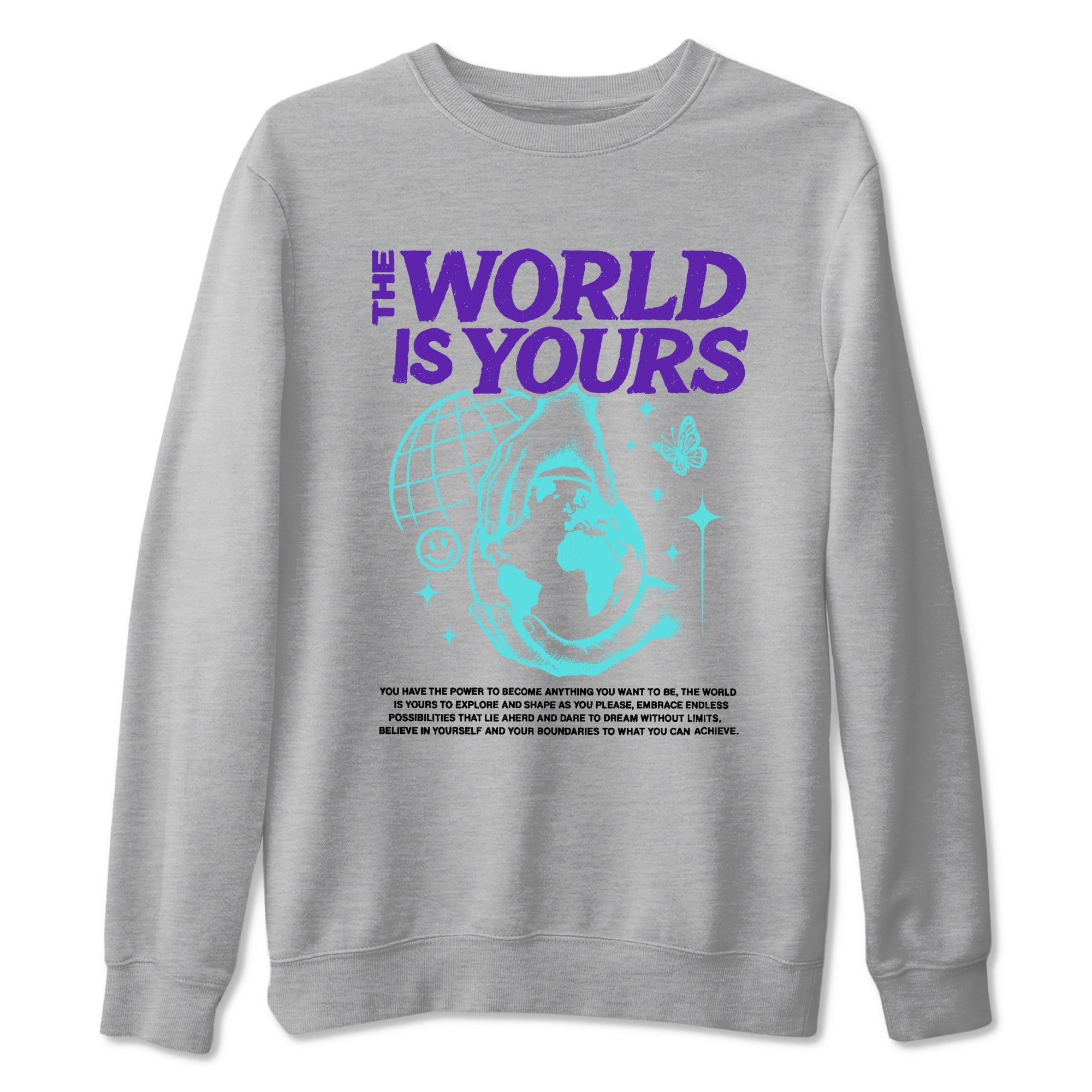 The World Is Yours snkmatch Tees - Air Jordan 5 Grape