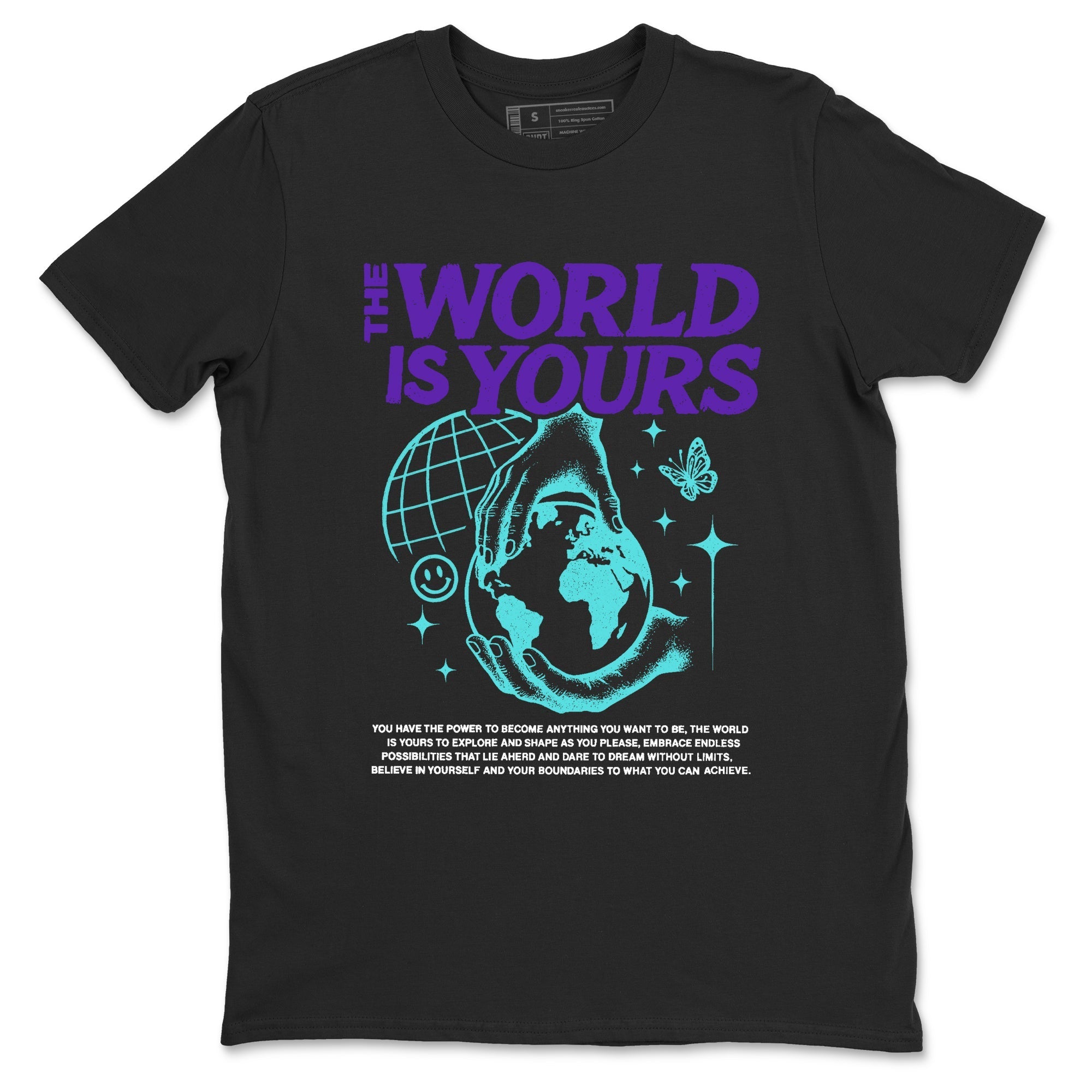 The World Is Yours snkmatch Tees - Air Jordan 5 Grape