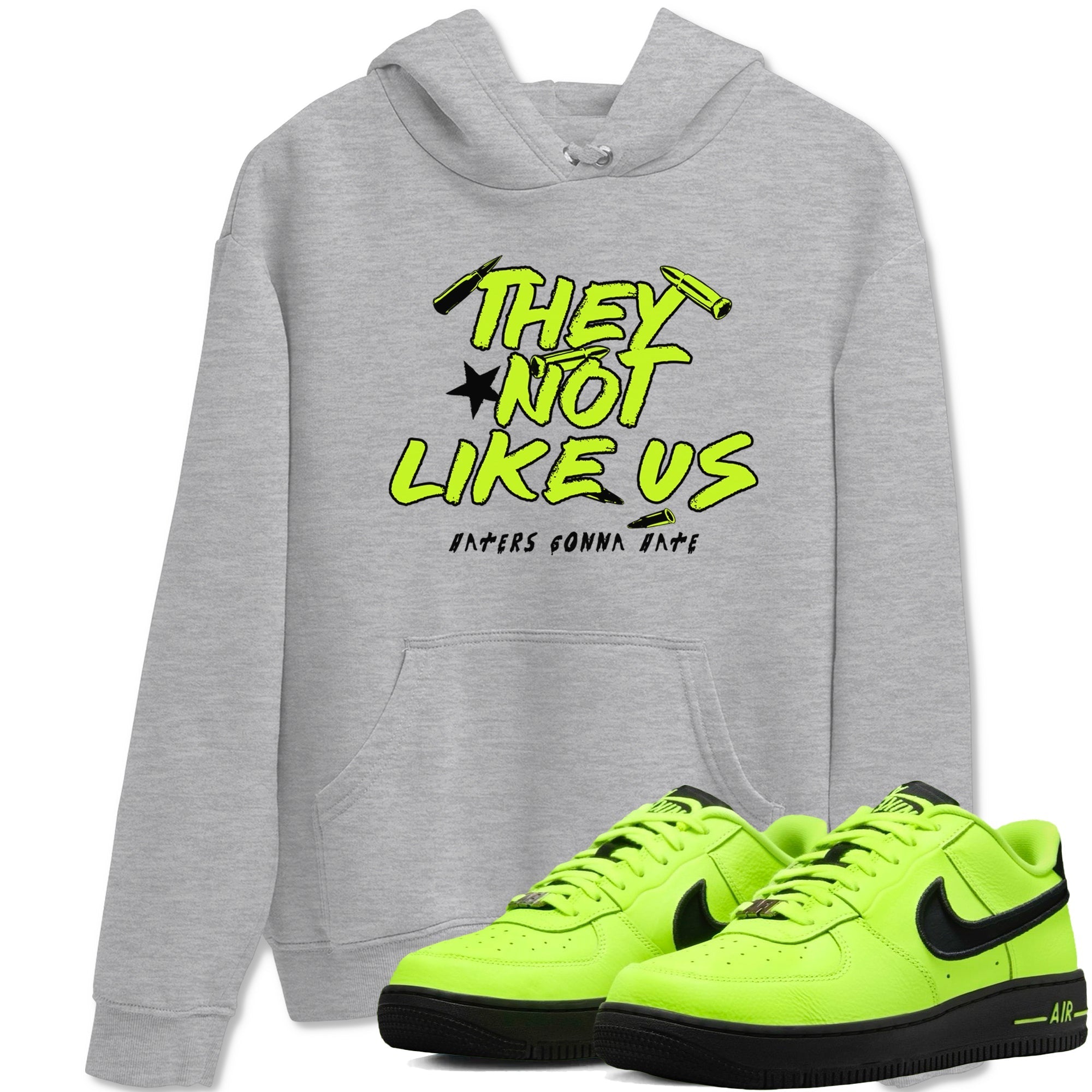 They Not Like Us snkmatch Tees - Air Force 1 Volt