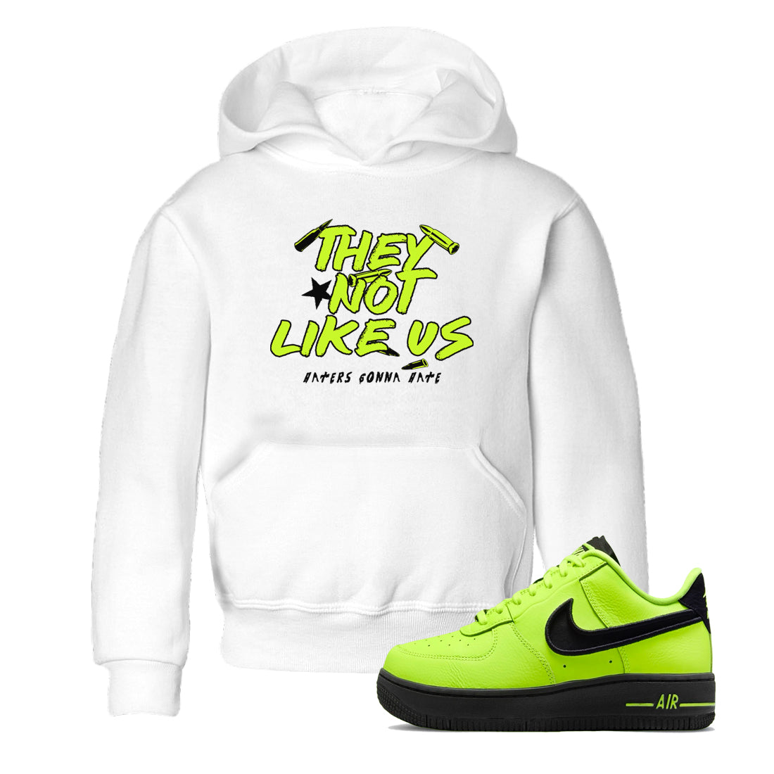 They Not Like Us snkmatch Tees Kids - Air Force 1 Volt