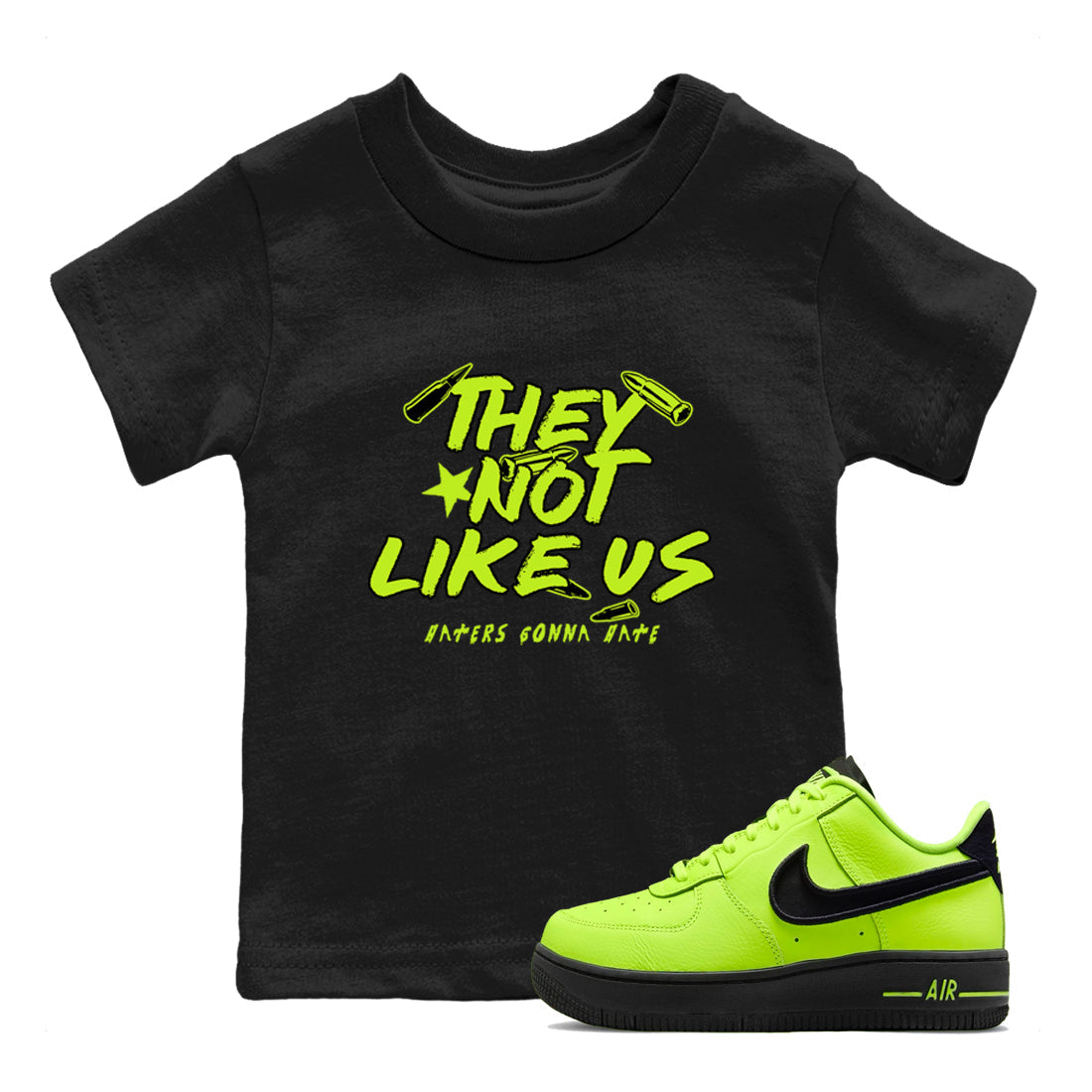 They Not Like Us snkmatch Tees Kids - Air Force 1 Volt