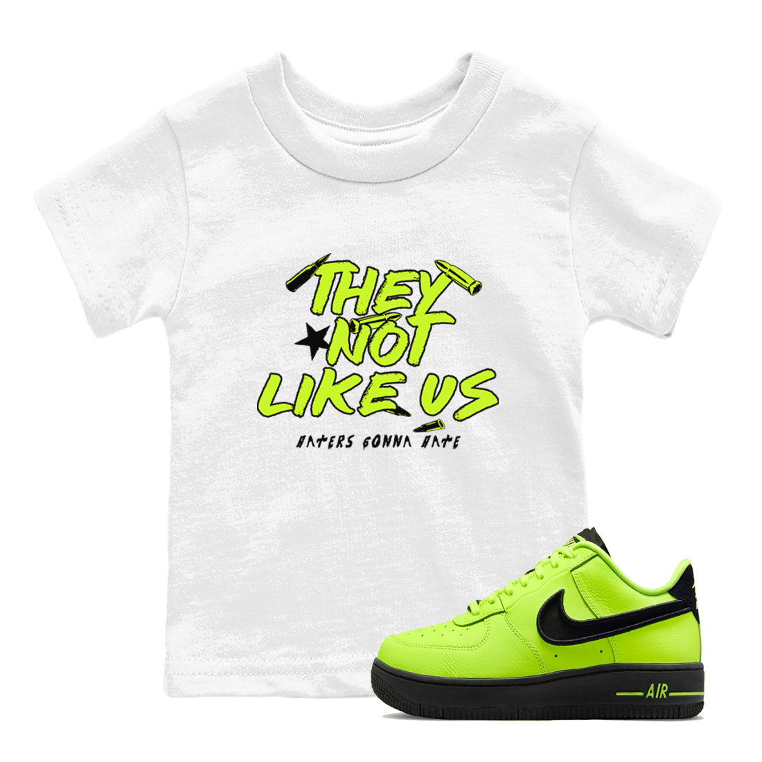 They Not Like Us snkmatch Tees Kids - Air Force 1 Volt