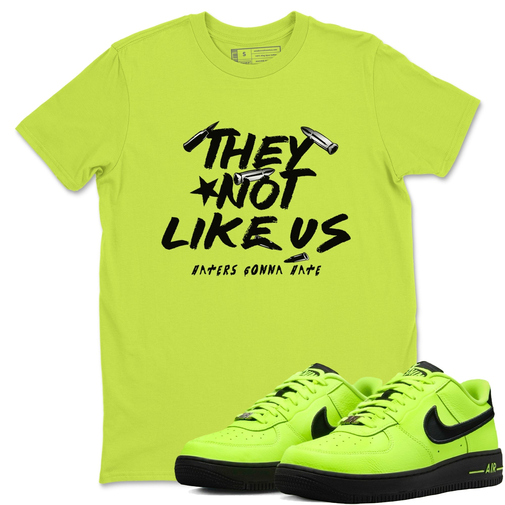 They Not Like Us snkmatch Tees - Air Force 1 Volt