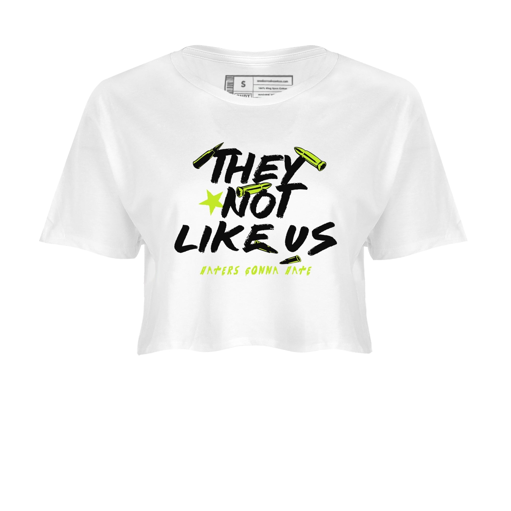 They Not Like Us snkmatch Women's Top - Air Foamposite One Black Volt