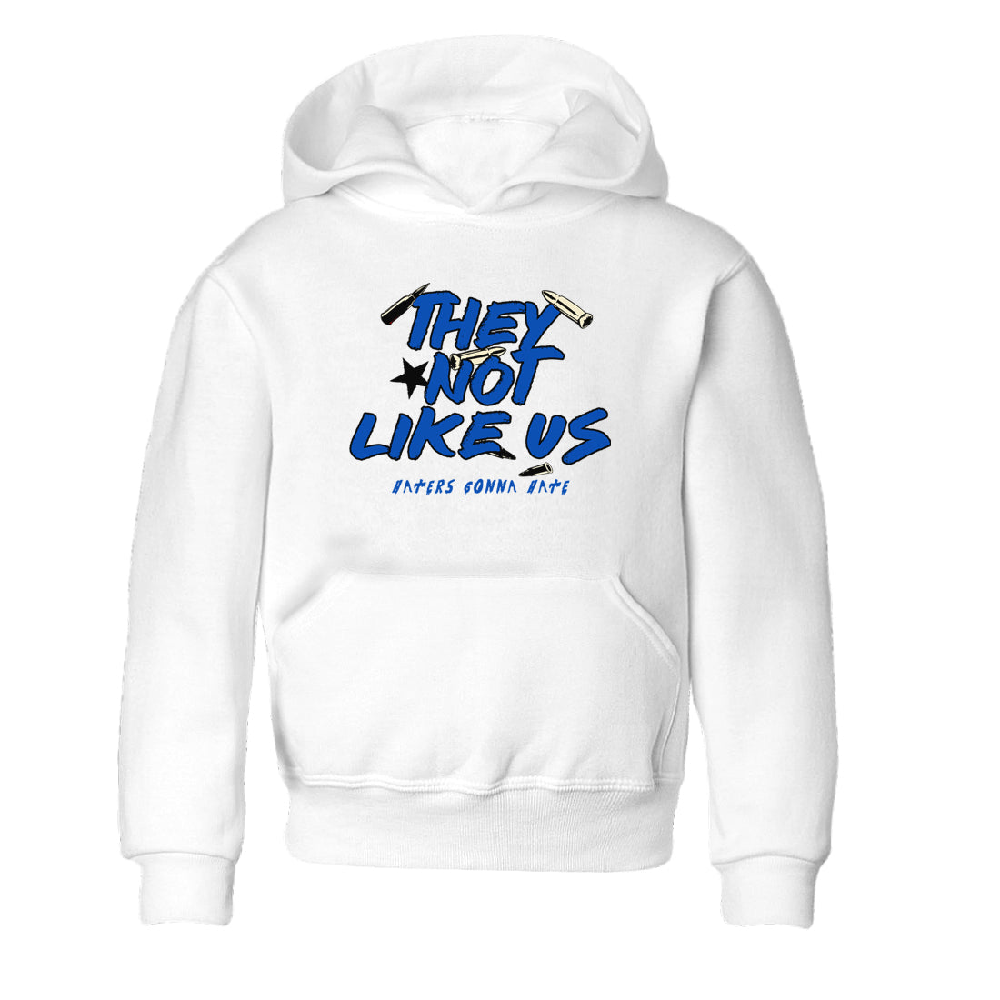 They Not Like Us snkmatch Tees Kids - Air Jordan 1 Game Royal