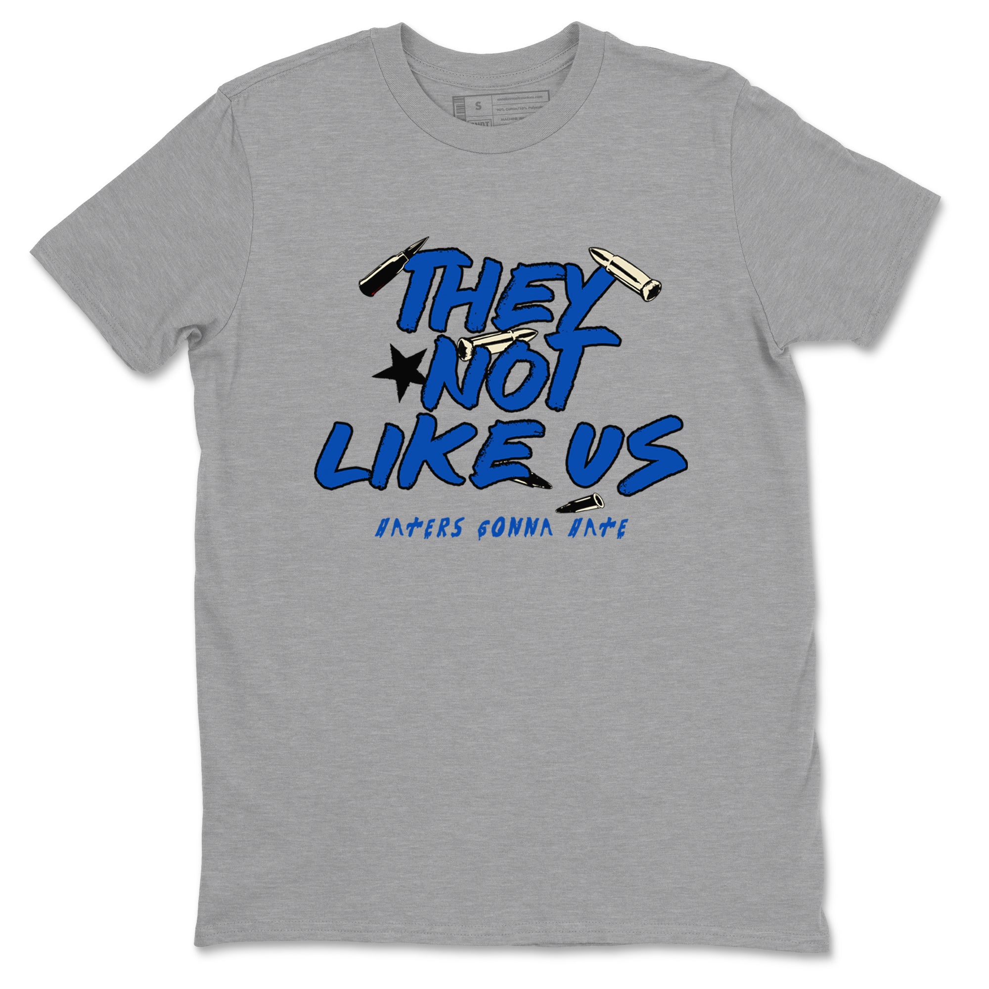 They Not Like Us snkmatch Tees - Air Jordan 1 Game Royal