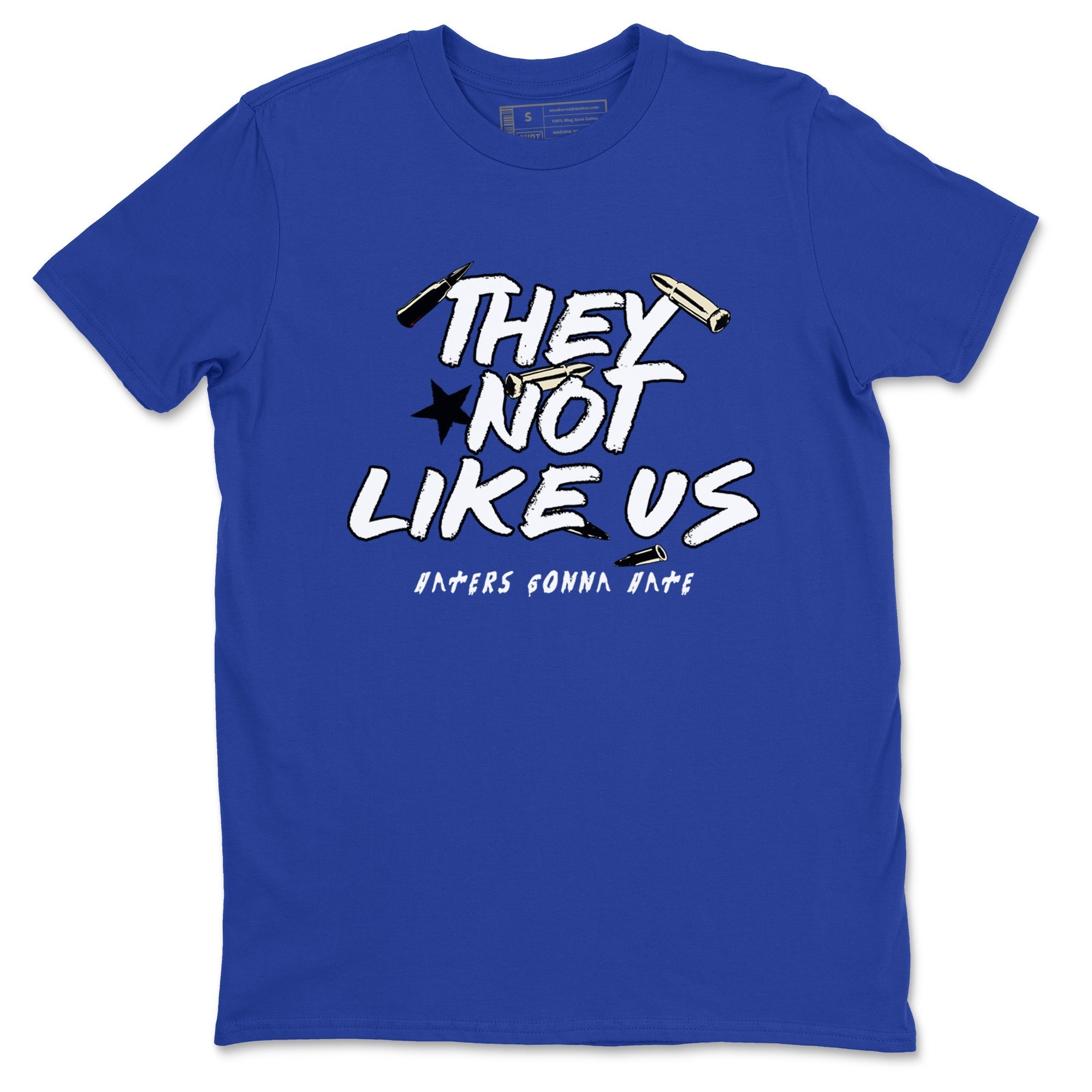 They Not Like Us snkmatch Tees - Air Jordan 1 Game Royal