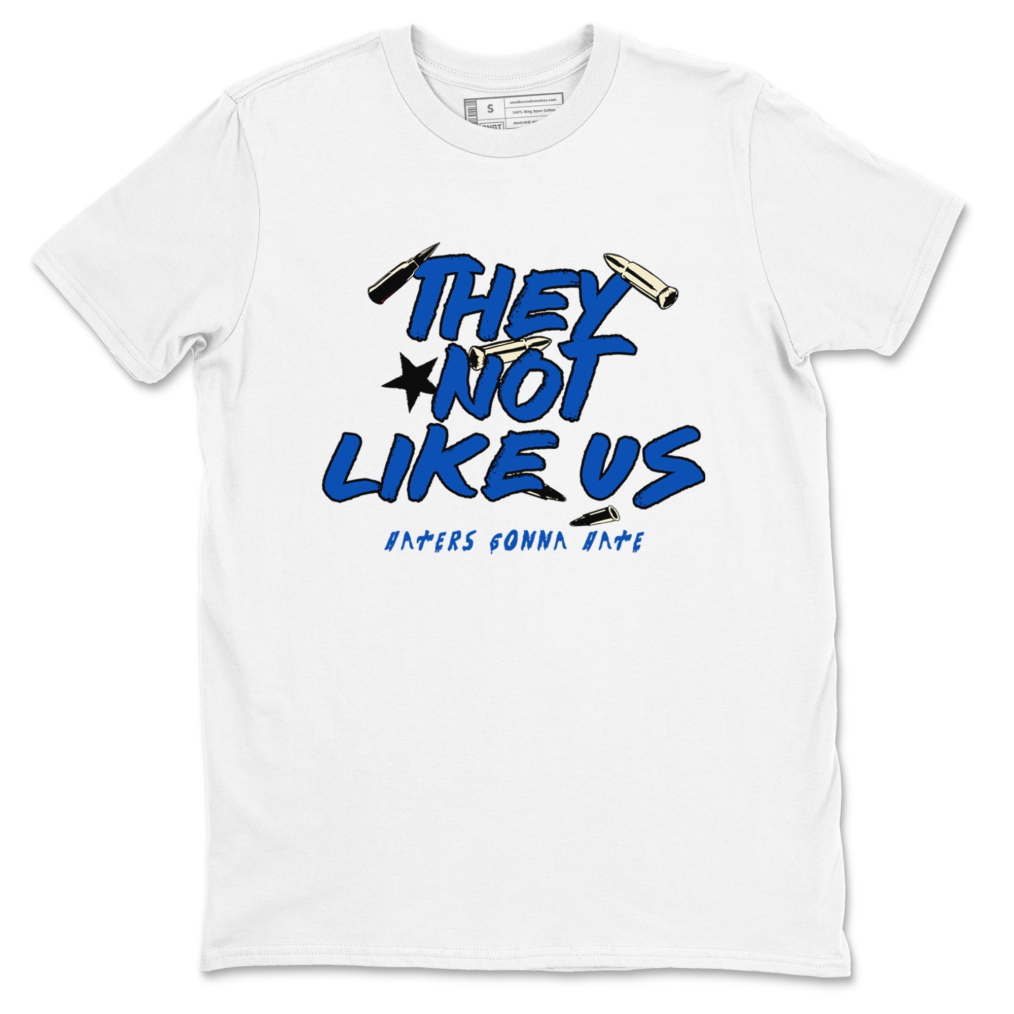 They Not Like Us snkmatch Tees - Air Jordan 1 Game Royal